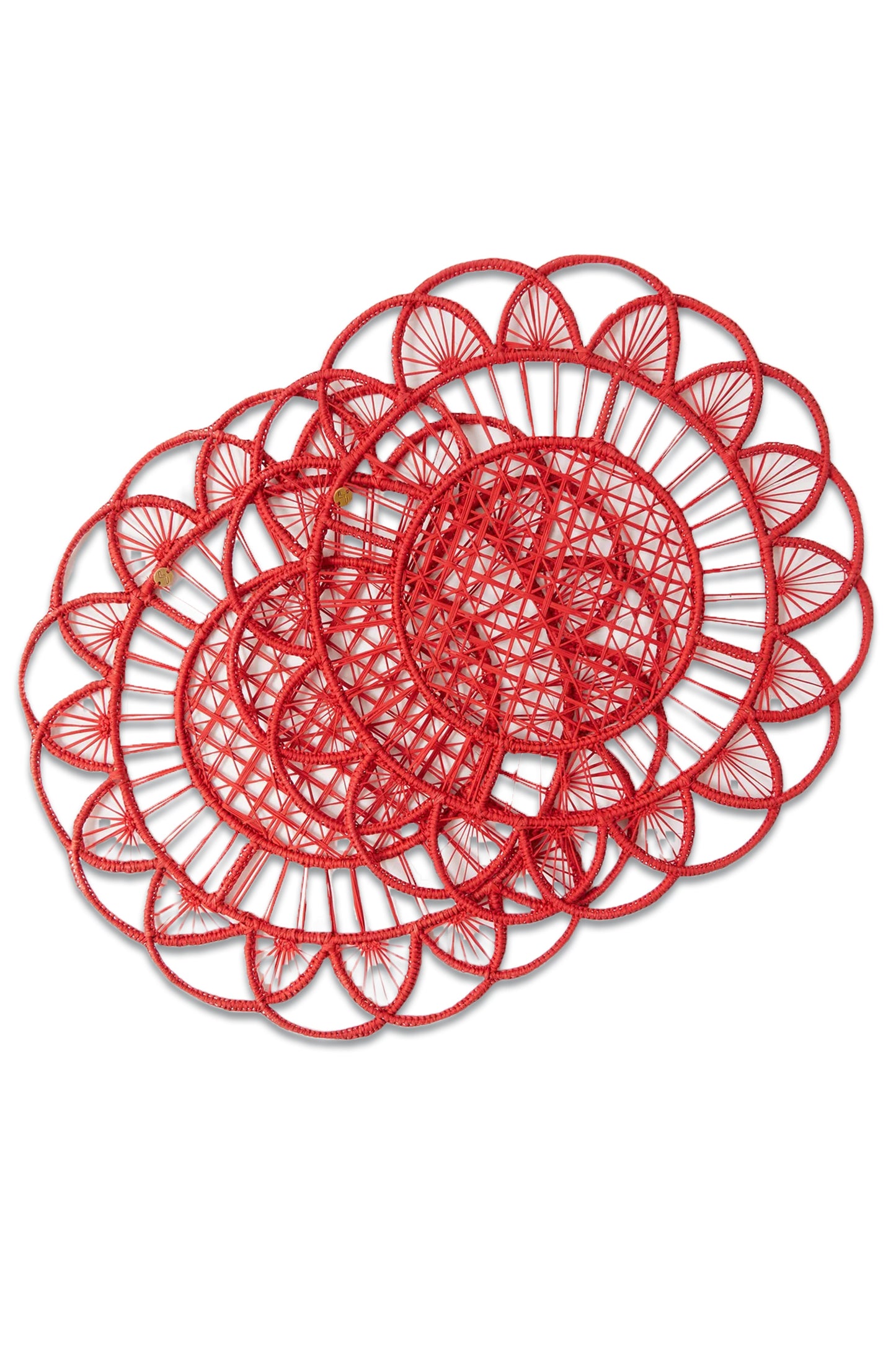 David Hicks Set of Two Wicker Placemats