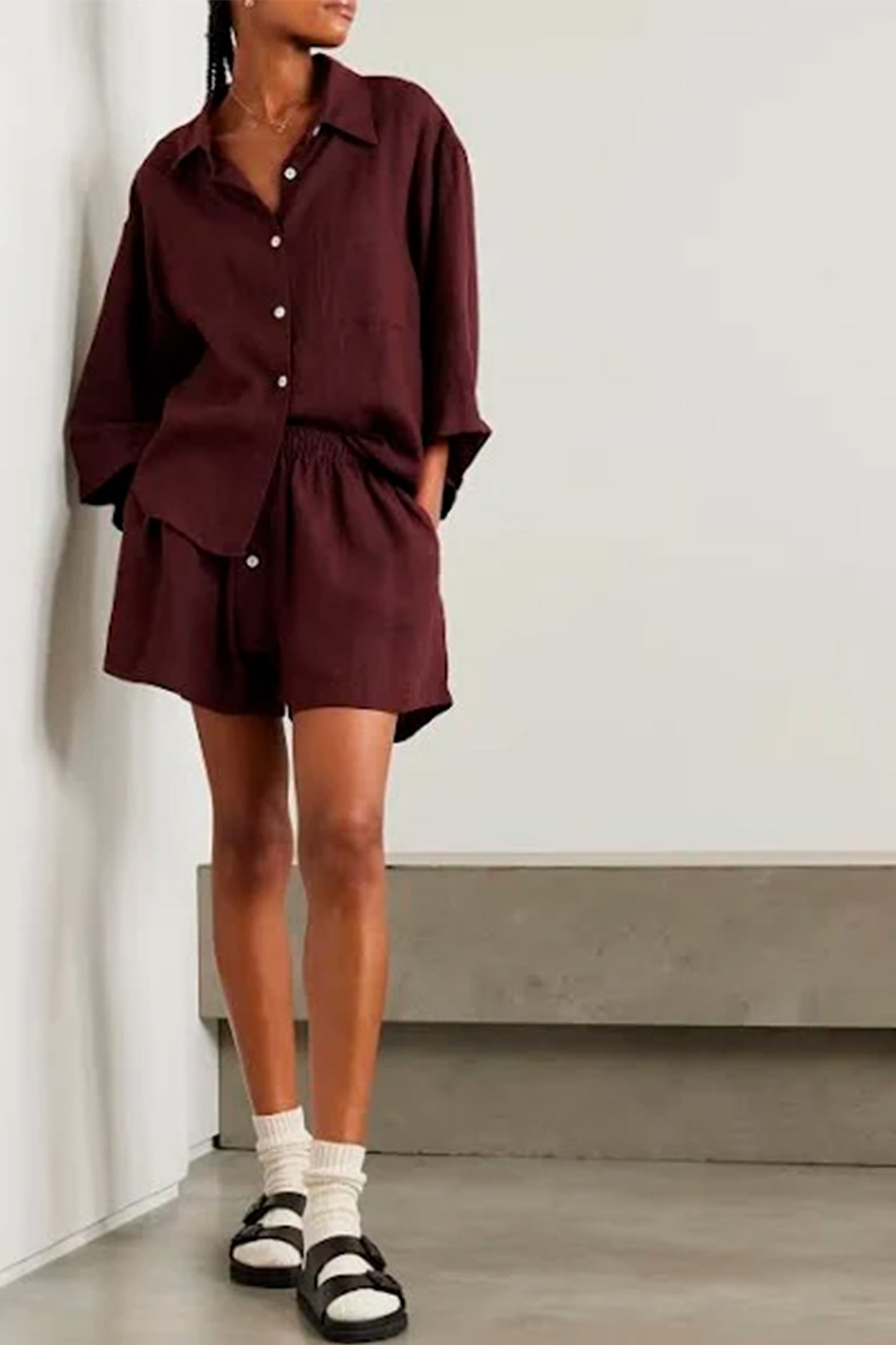 Burgundy 'The 03' Pyjama Set