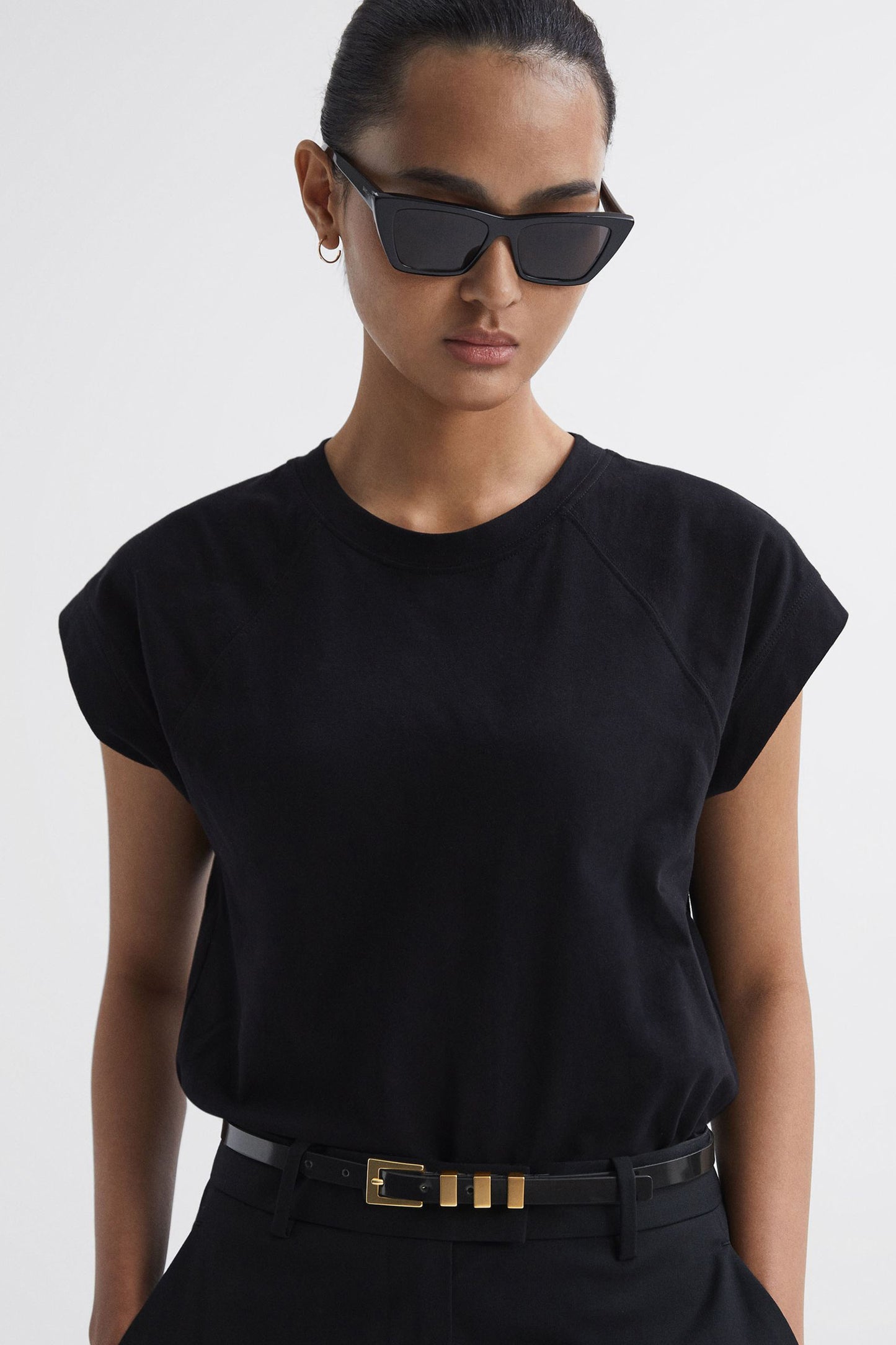 Amanda Leather Thin Buckle Belt