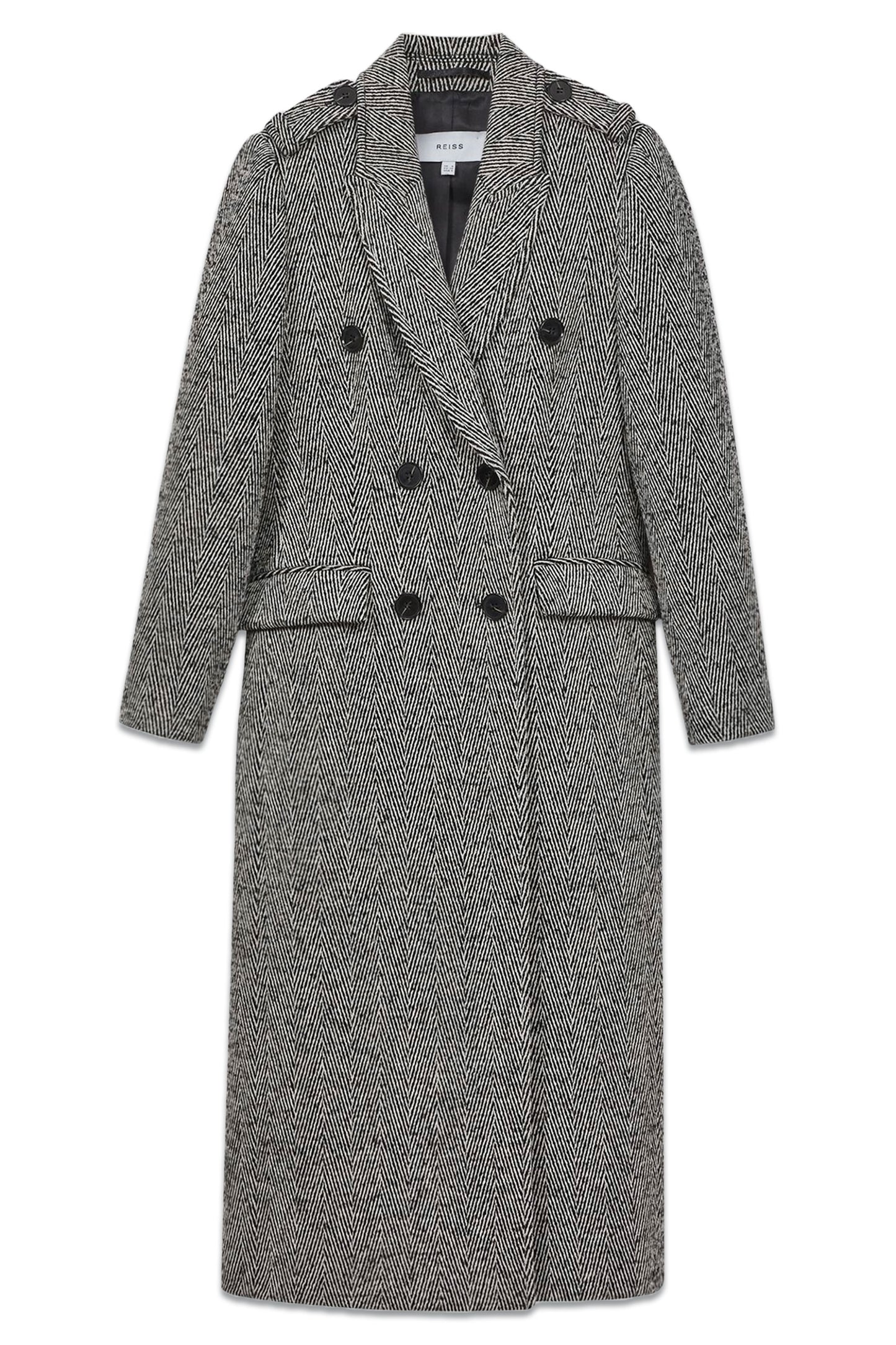 Jesse Wool Blend Herringbone Coat