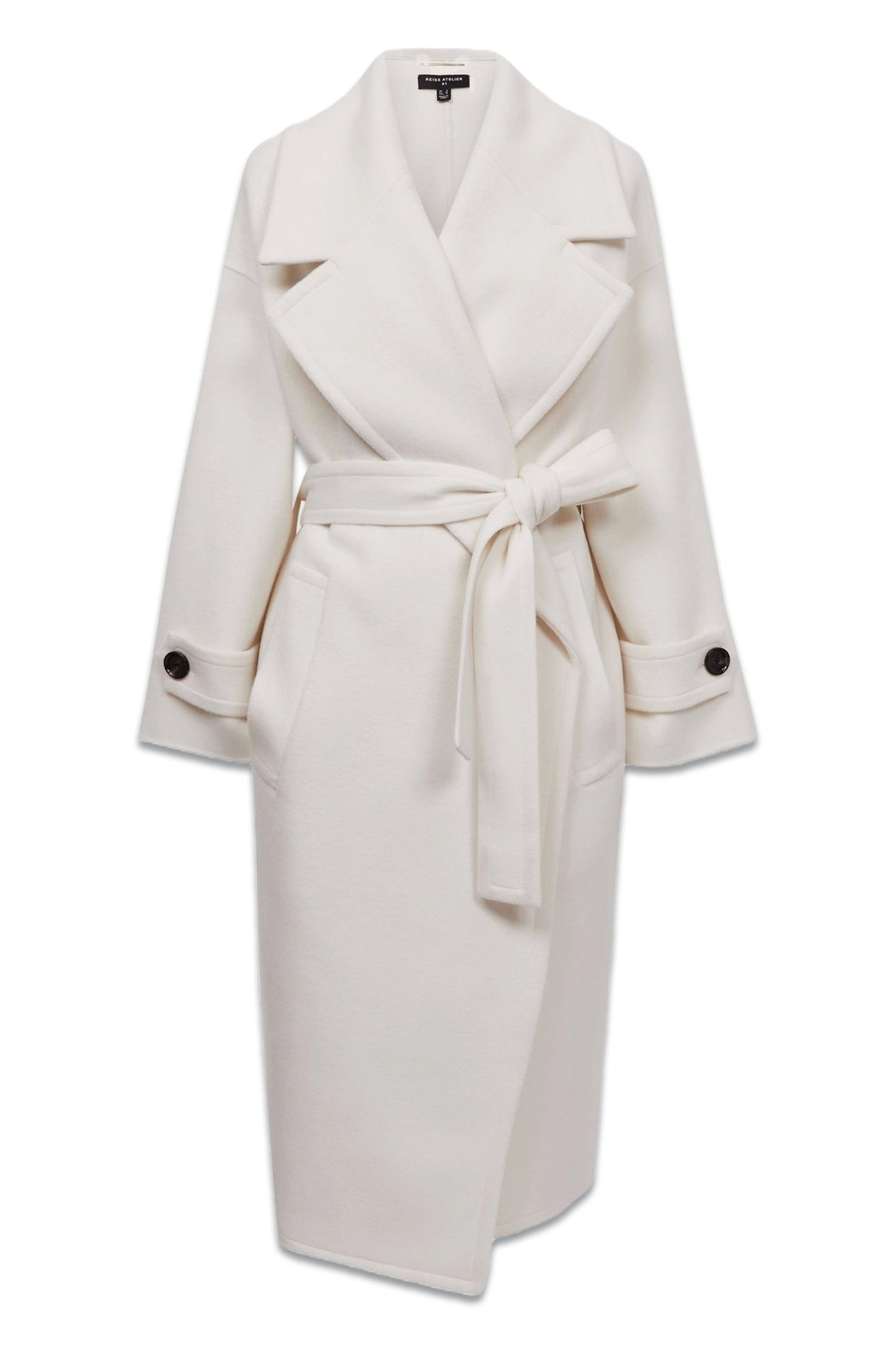 Helena Atelier Cashmere Blindseam Coat Cream