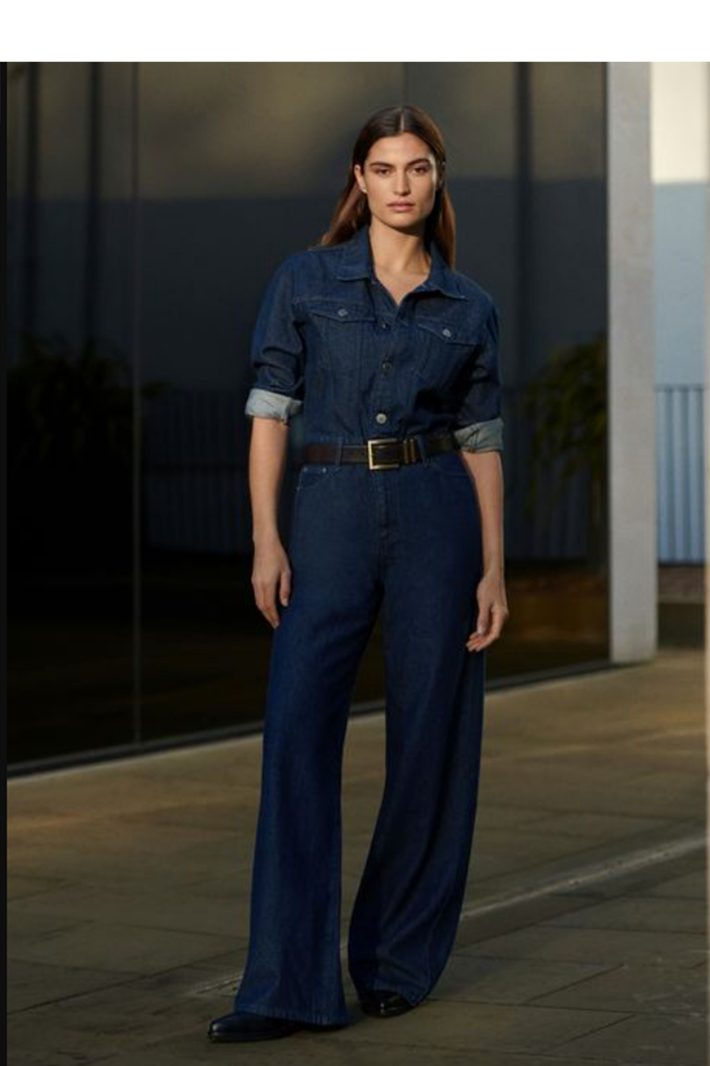 Frankie Relaxed Denim Jumpsuit
