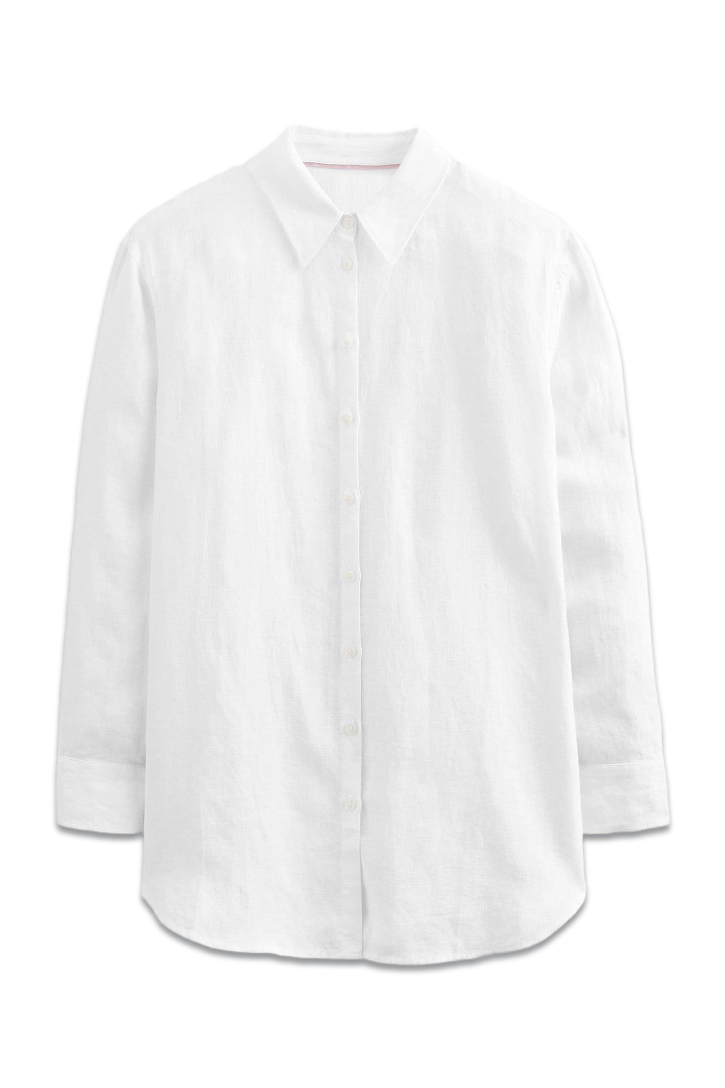 Relaxed Linen Shirt White