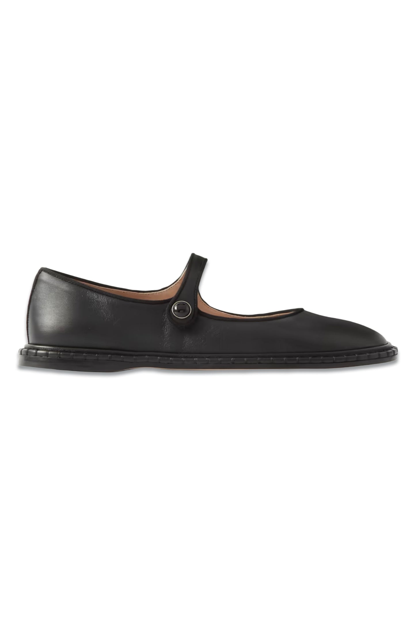 Rubie Leather Mary Jane Ballet Flats