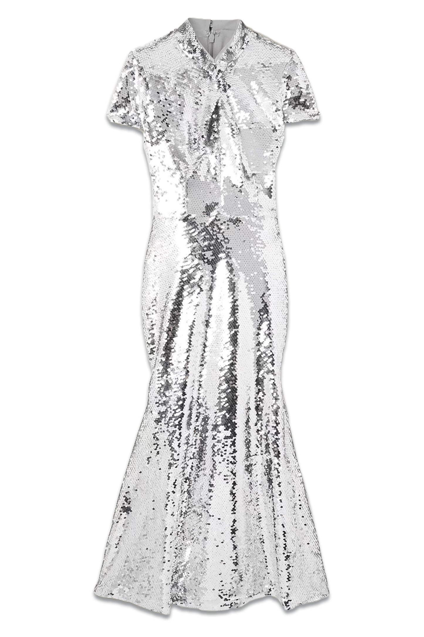 Sequined Tulle Midi Dress