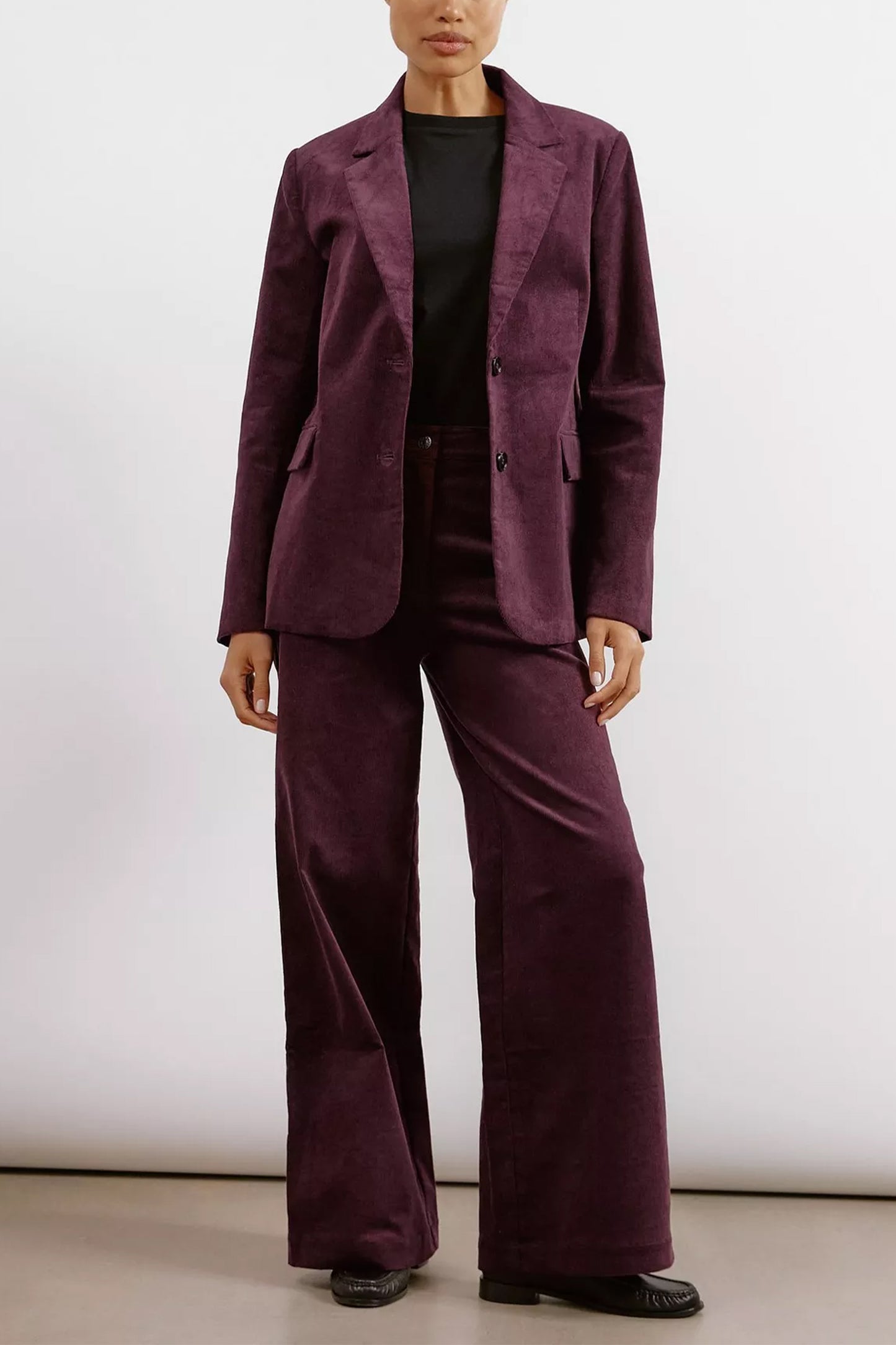 Organic Cotton Corduroy Jacket and Relaxed Trousers Set