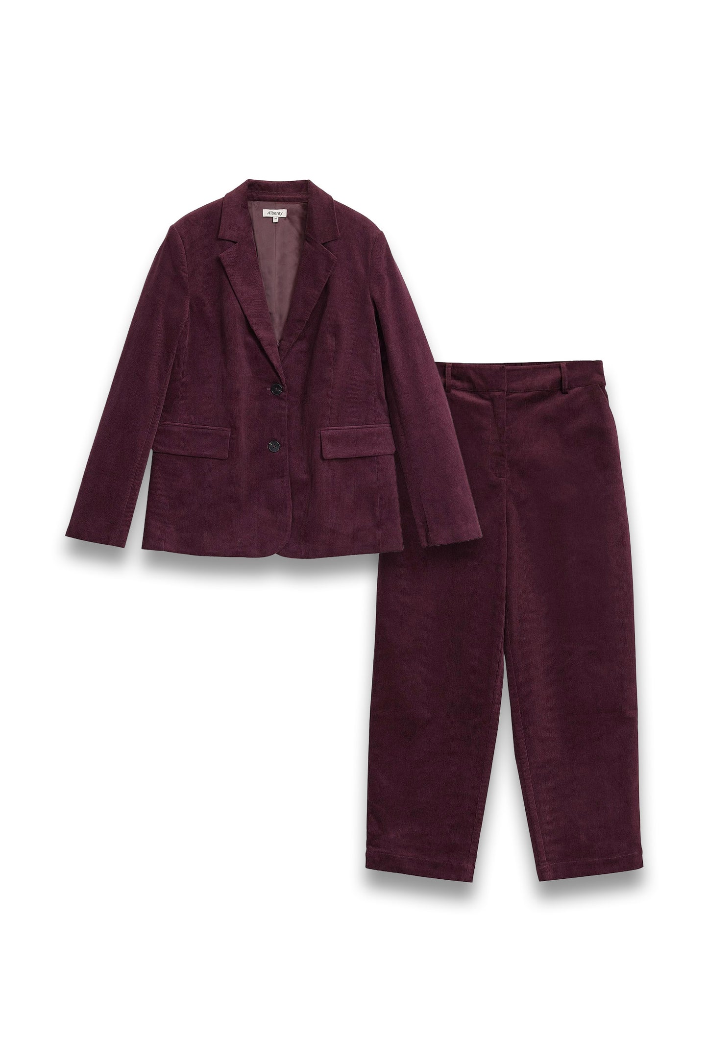 Organic Cotton Corduroy Jacket and Relaxed Trousers Set