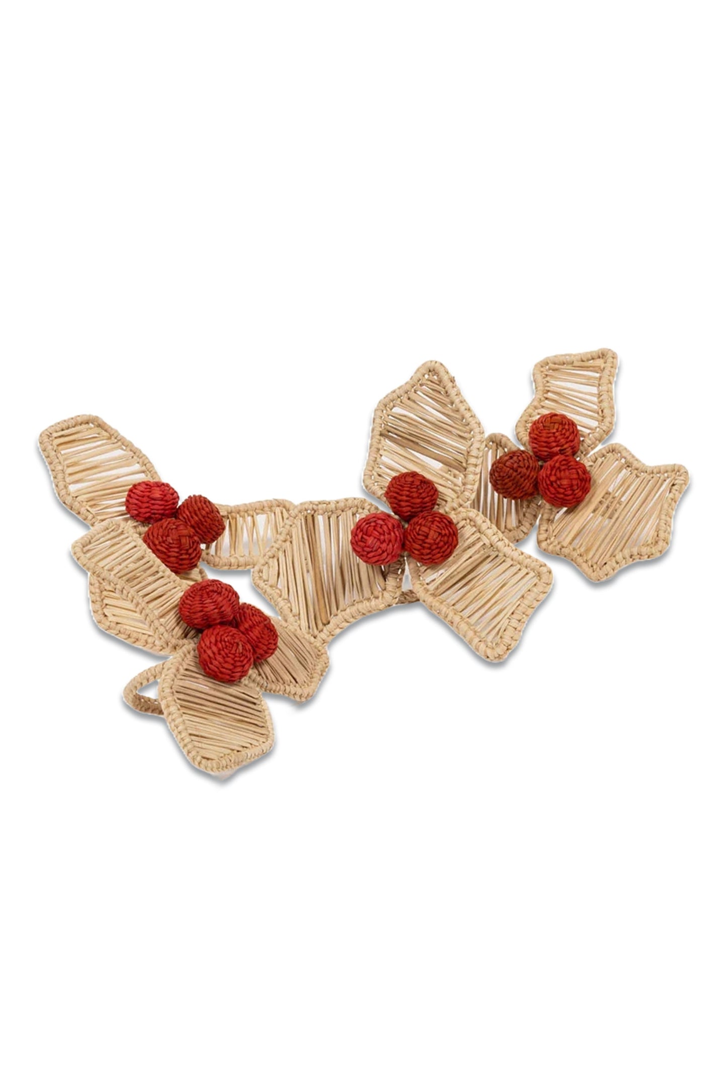 Christmas Holly Napkin Rings (set of 4)