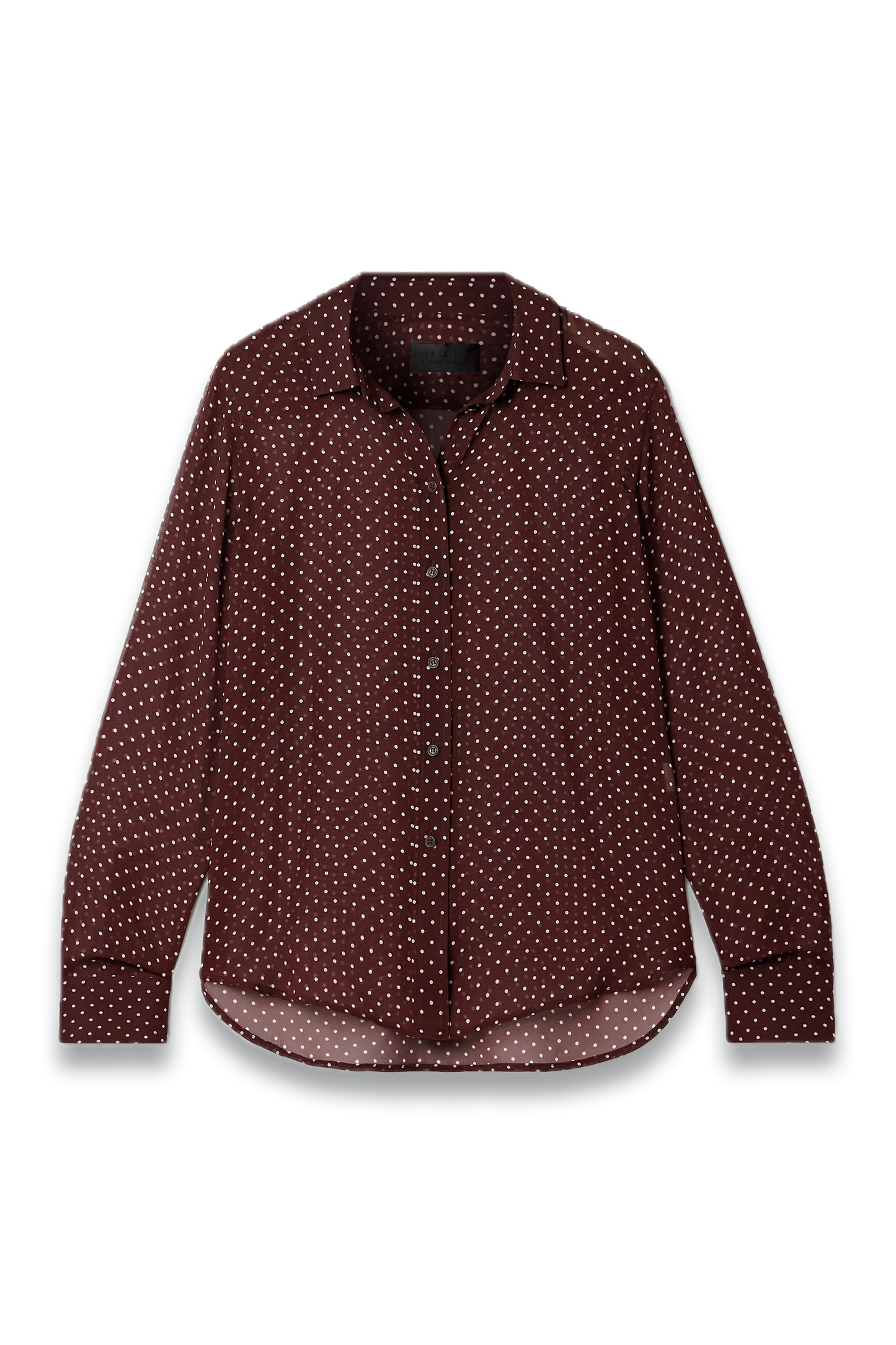 Gaia Polka-dot Silk Crepe De Chine Shirt