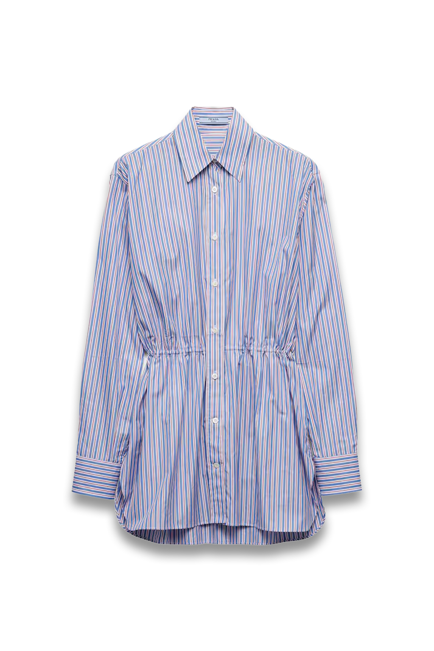 Cotton Poplin Striped Shirt