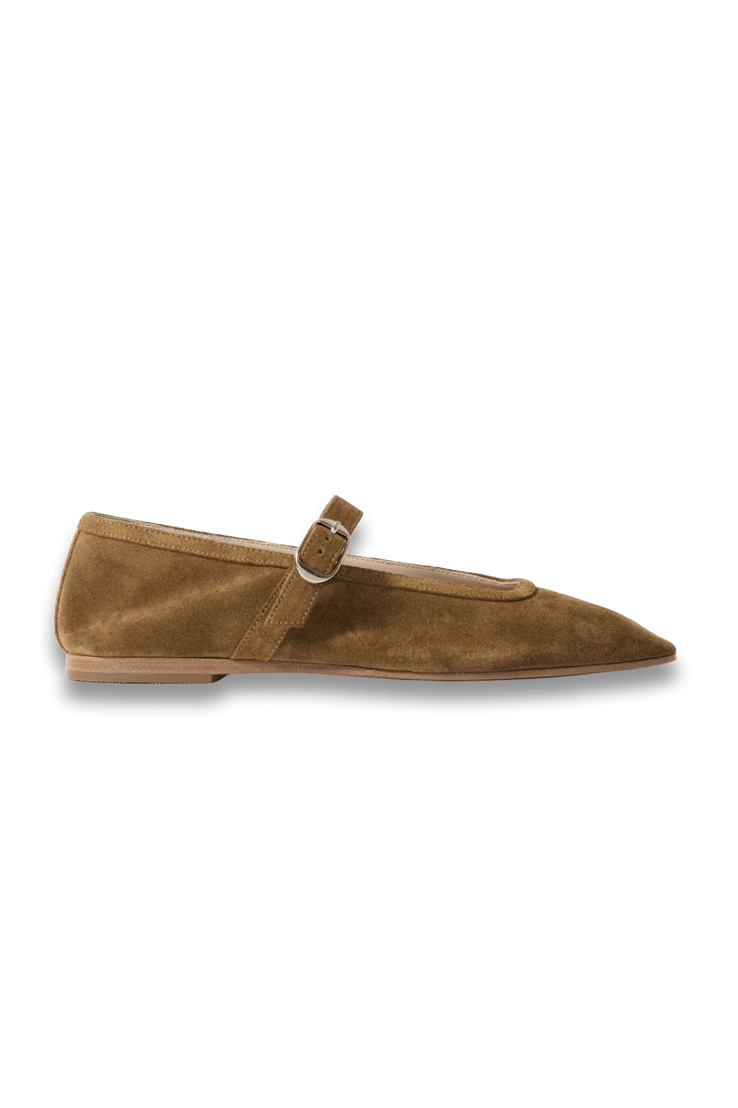 Suede Mary Jane Ballet Flats