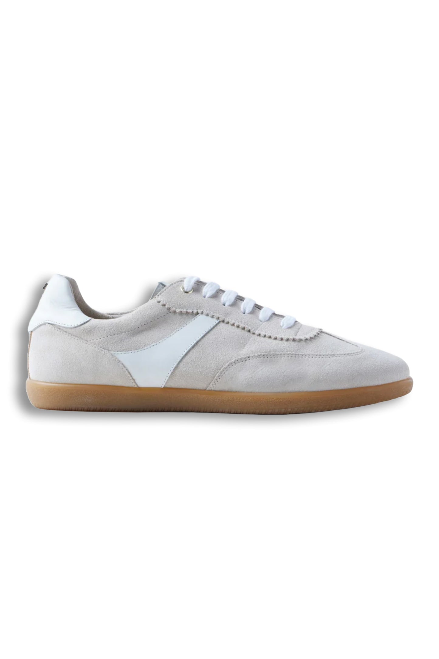 Ace Neutral Suede Side Stripe Trainers