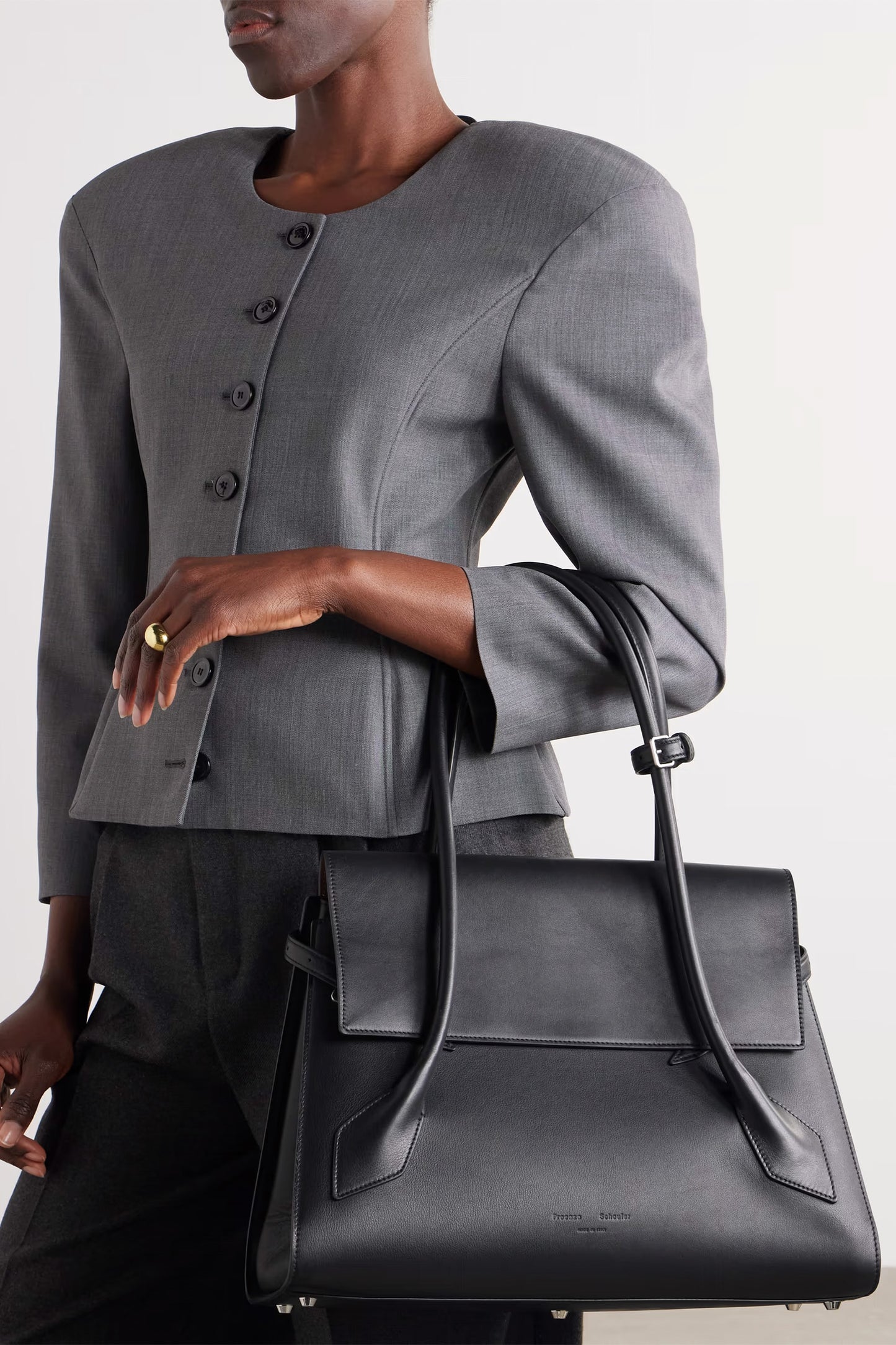Tate leather shoulder bag
