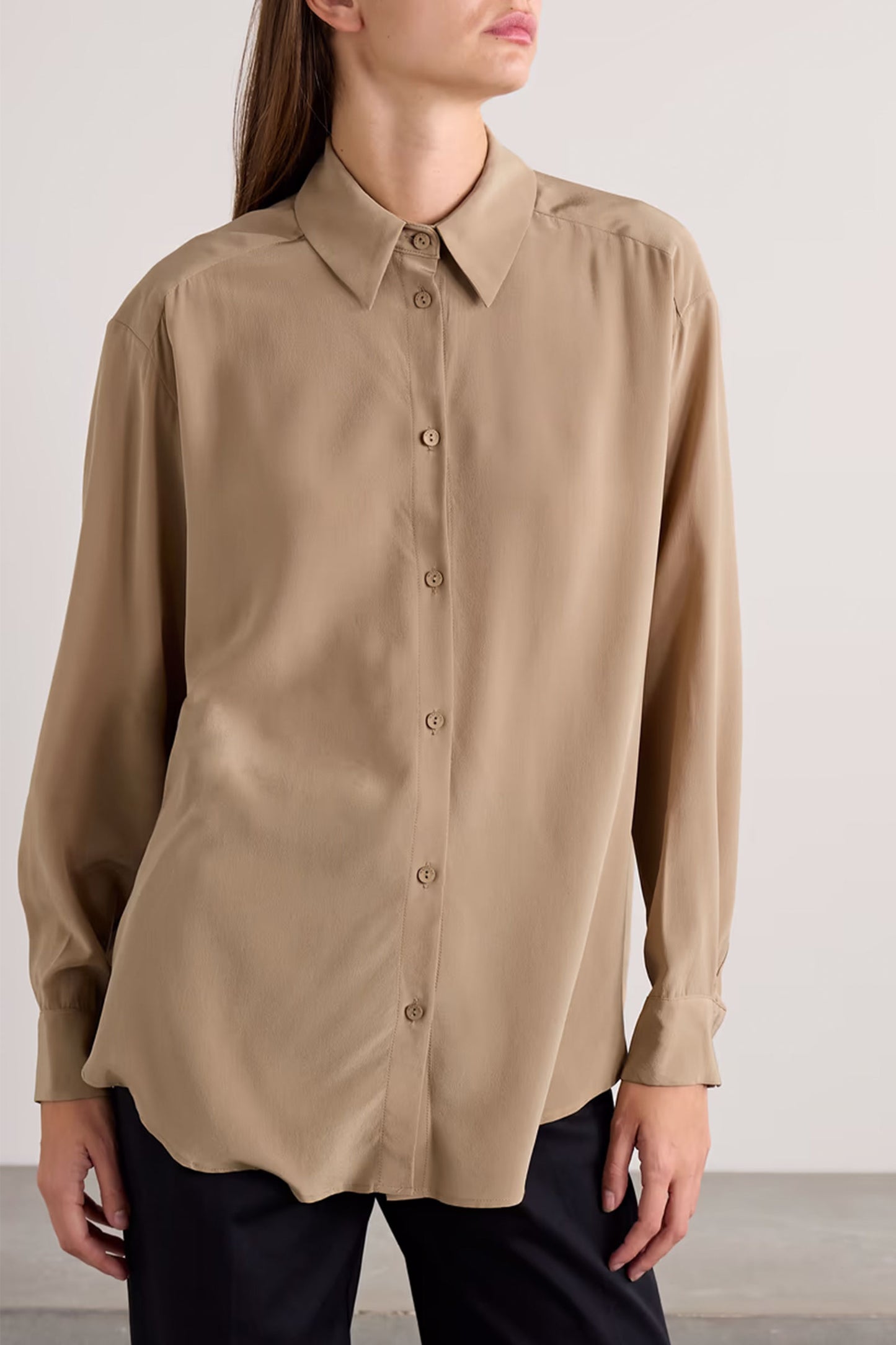 Silk Crepe De Chine Shirt