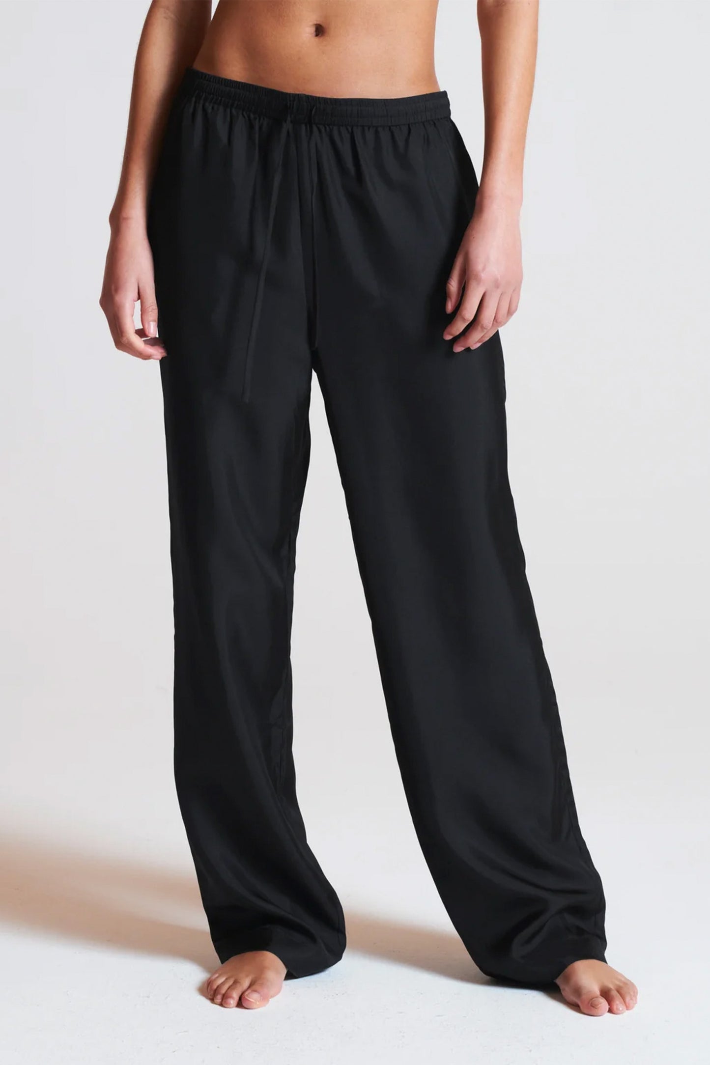 Aurelia Trouser Black Silk Twill