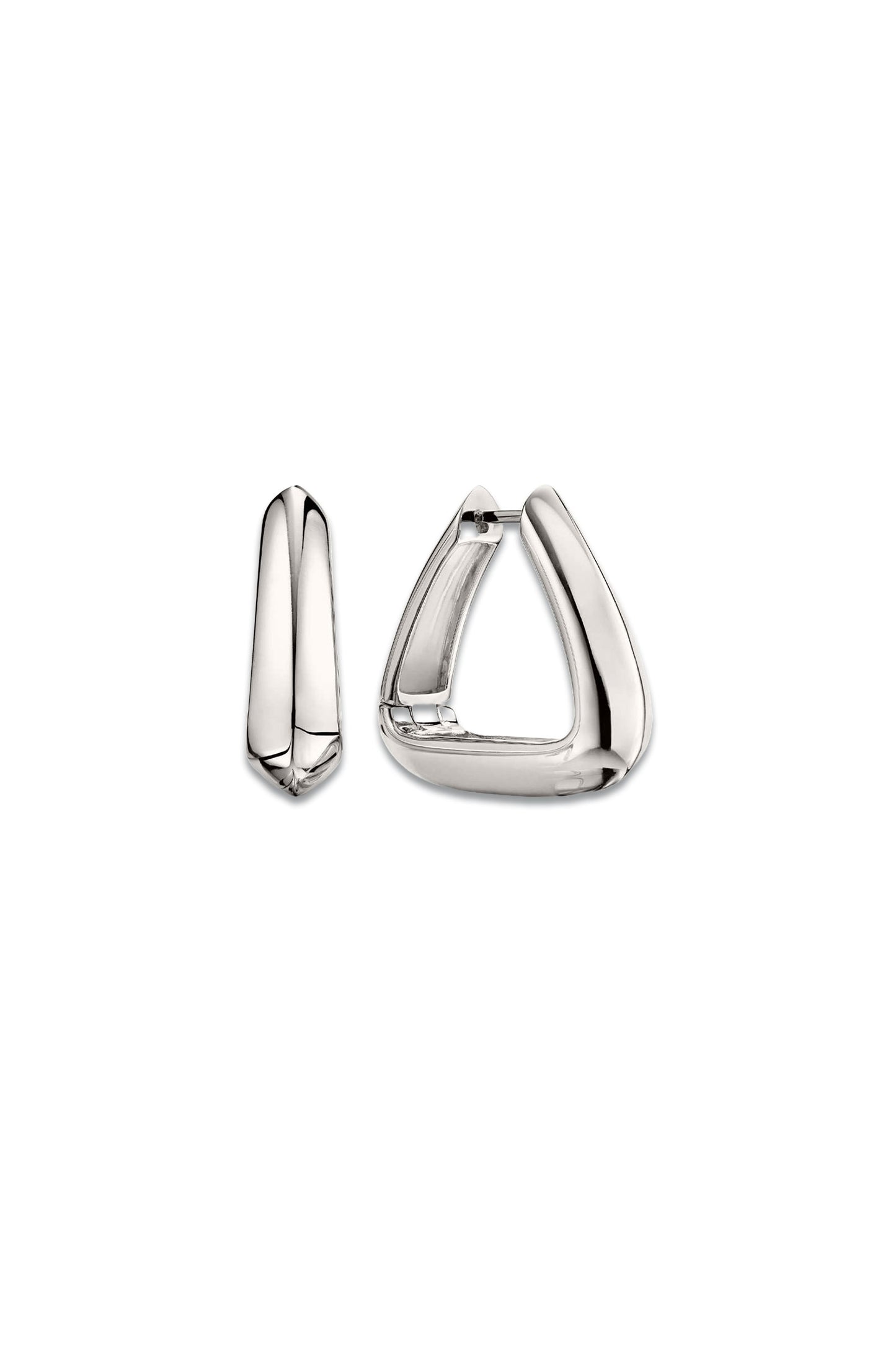 Pyra Silver Large Hoops