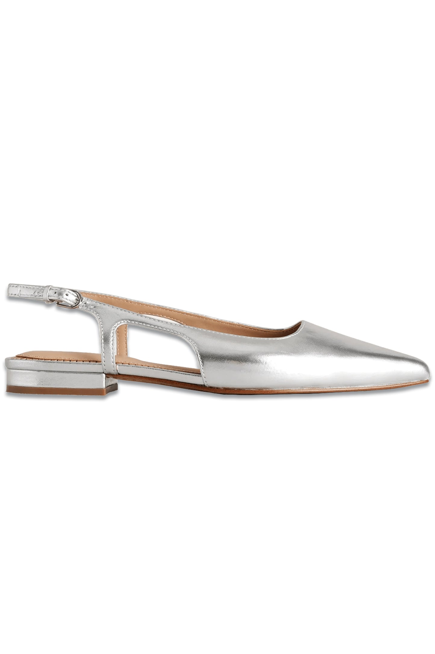 Cut Out Slingback Flats