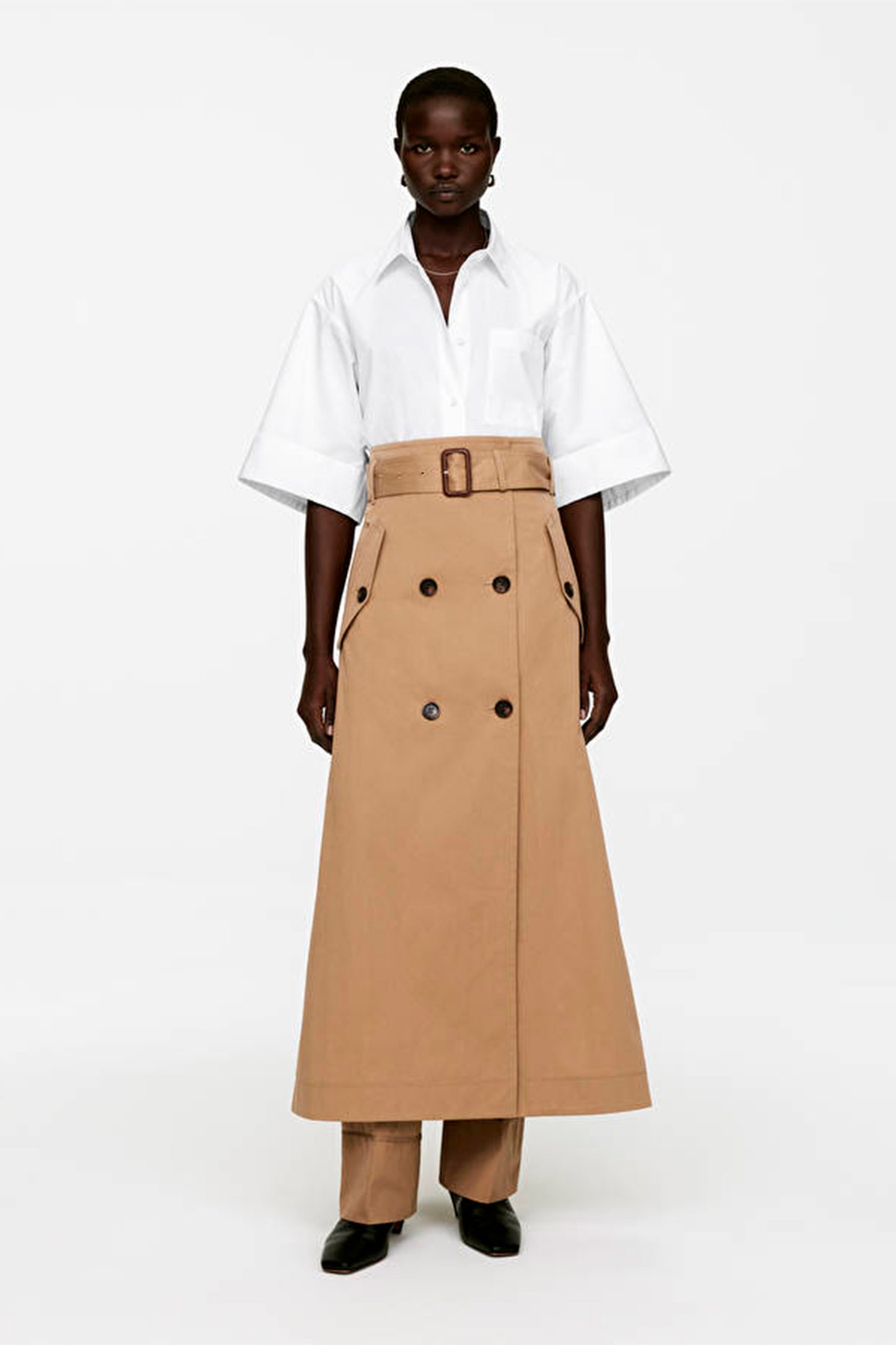 Wrap Midi Skirt