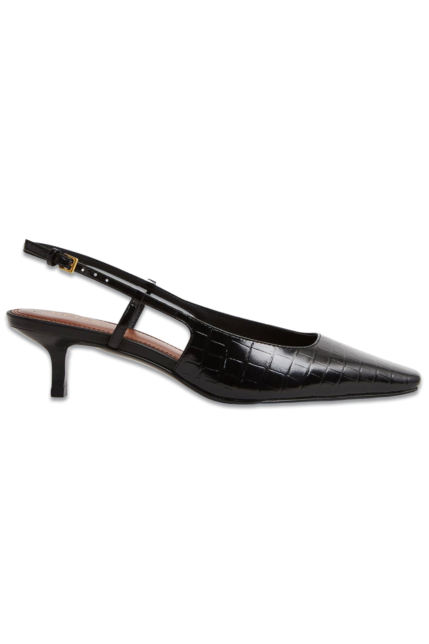 Leather Slingback Heels