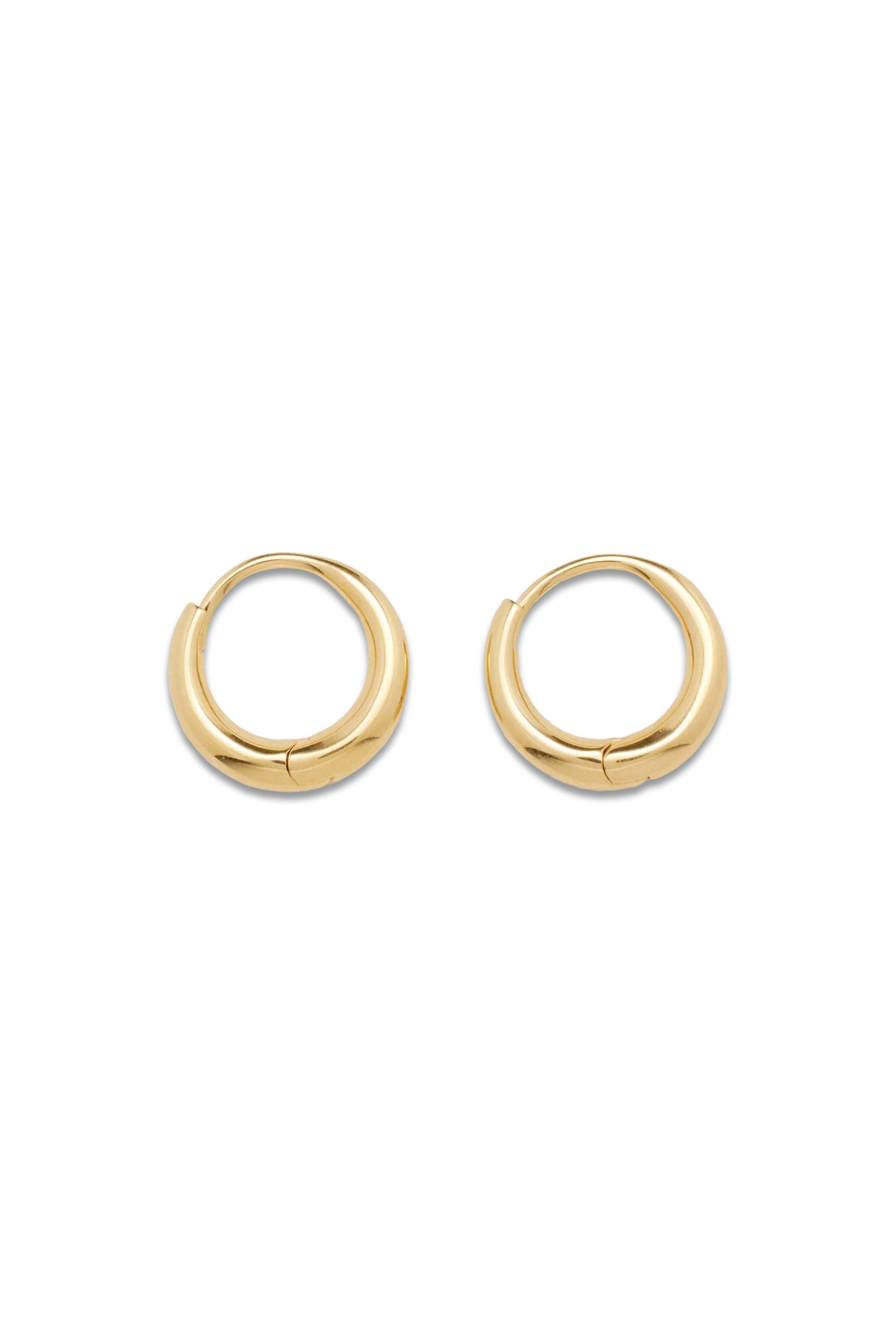 Nouveau Large 18kt Gold-vermeil Hoop Earrings