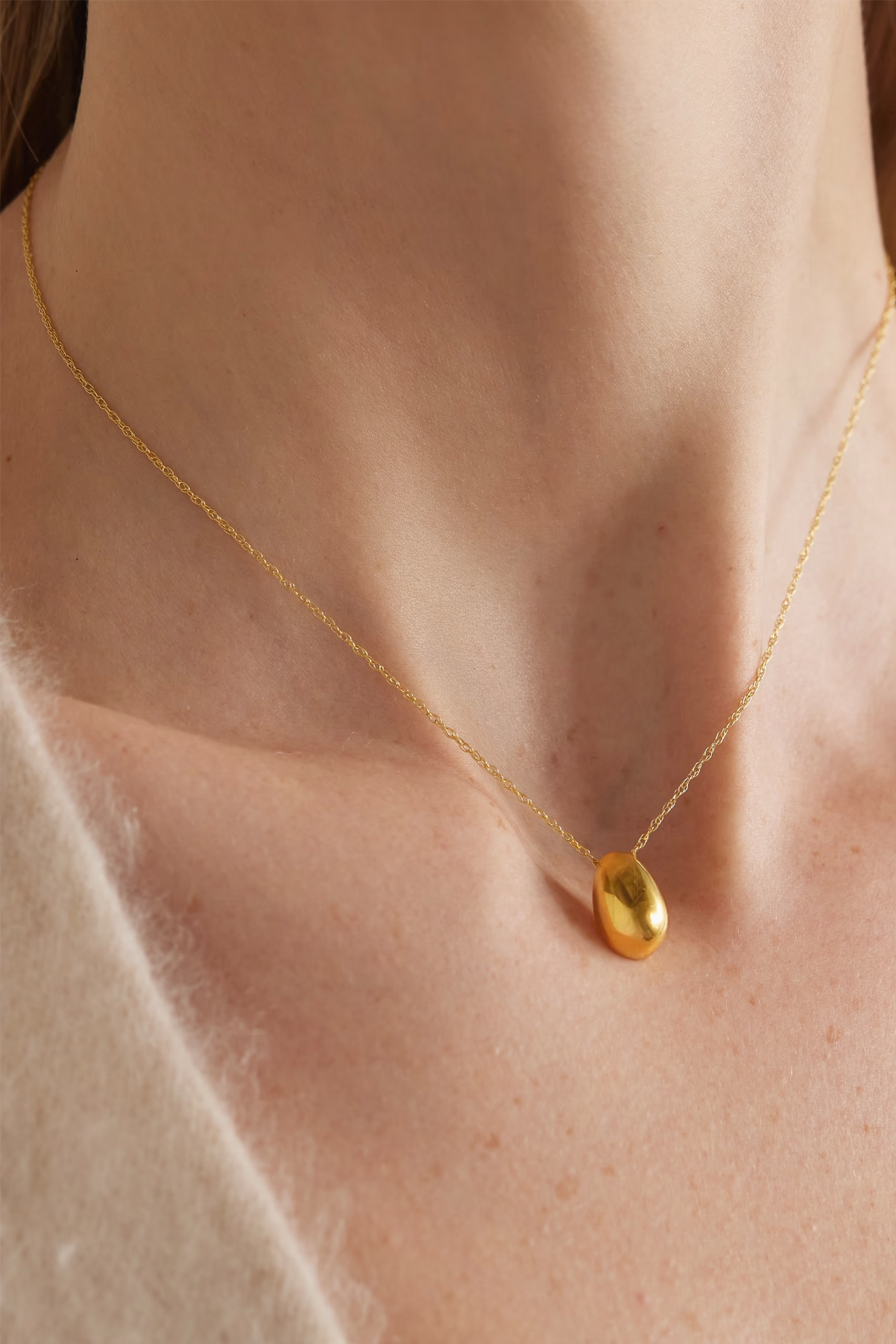 + NET SUSTAIN Tiny Egg Gold Vermeil Necklace