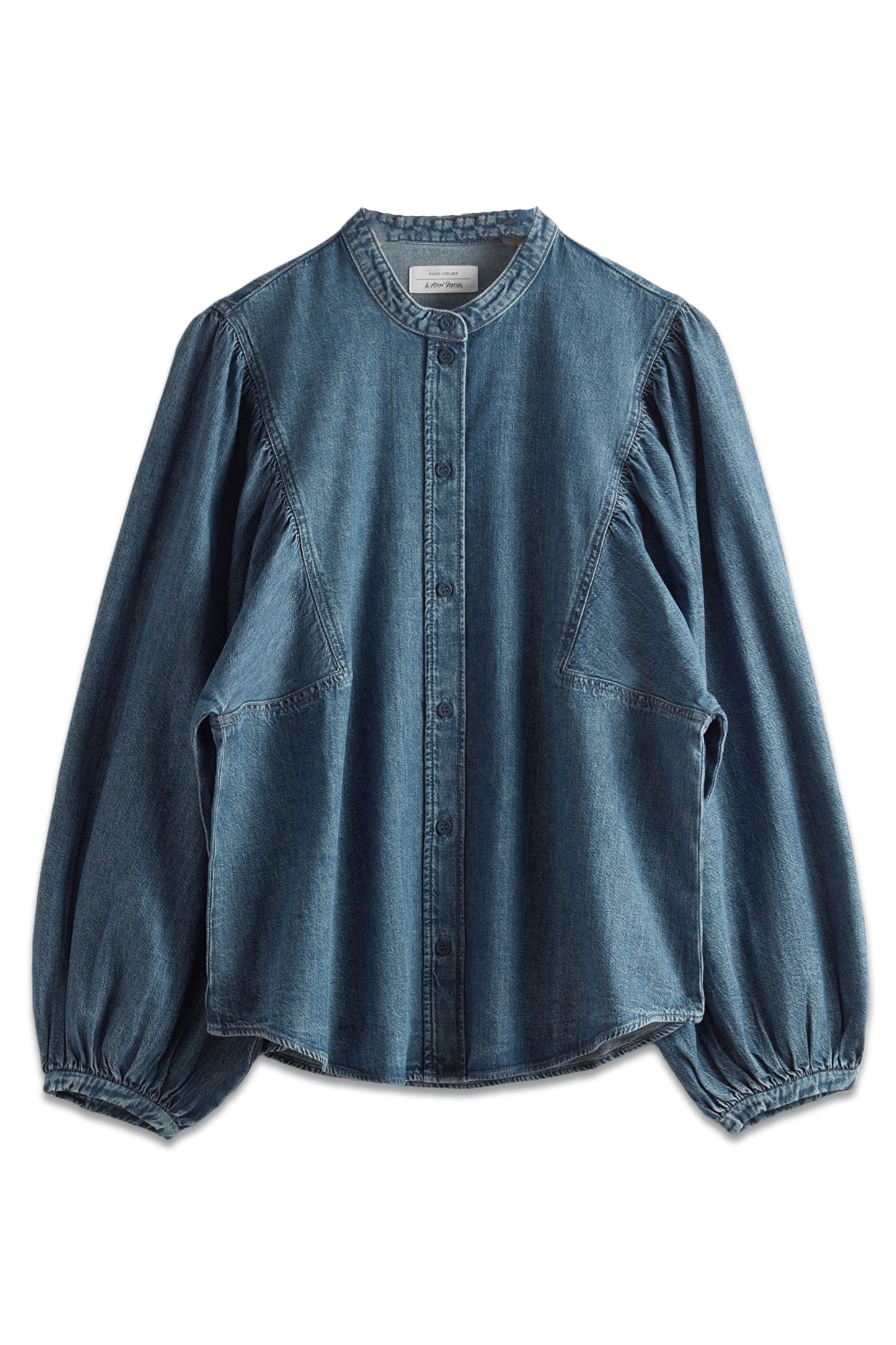 Dropped Shoulder Denim Shirt Blue Wash