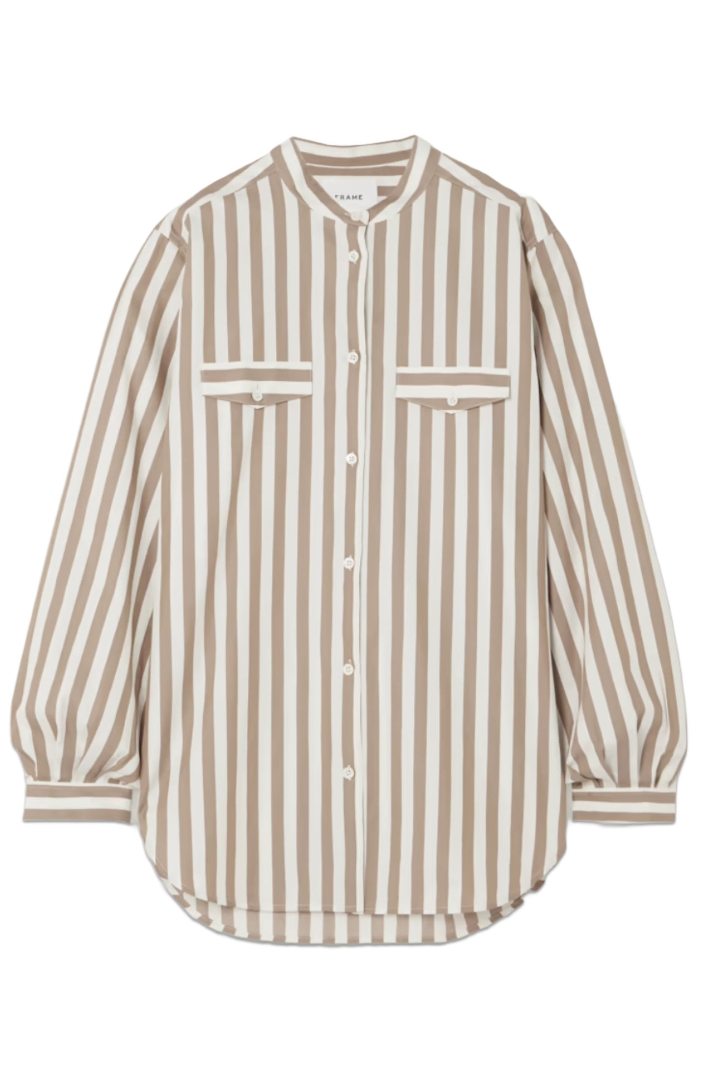 Femme Striped Cotton-Poplin Shirt