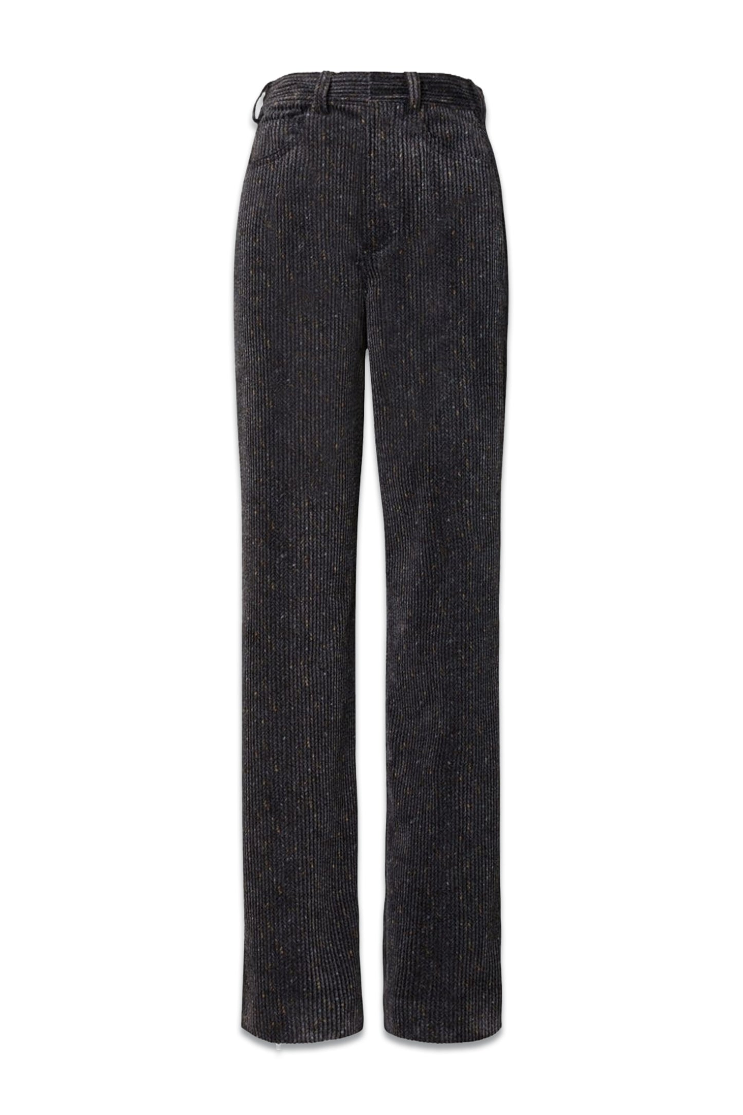 High-waist Corduroy Wide-leg Trousers