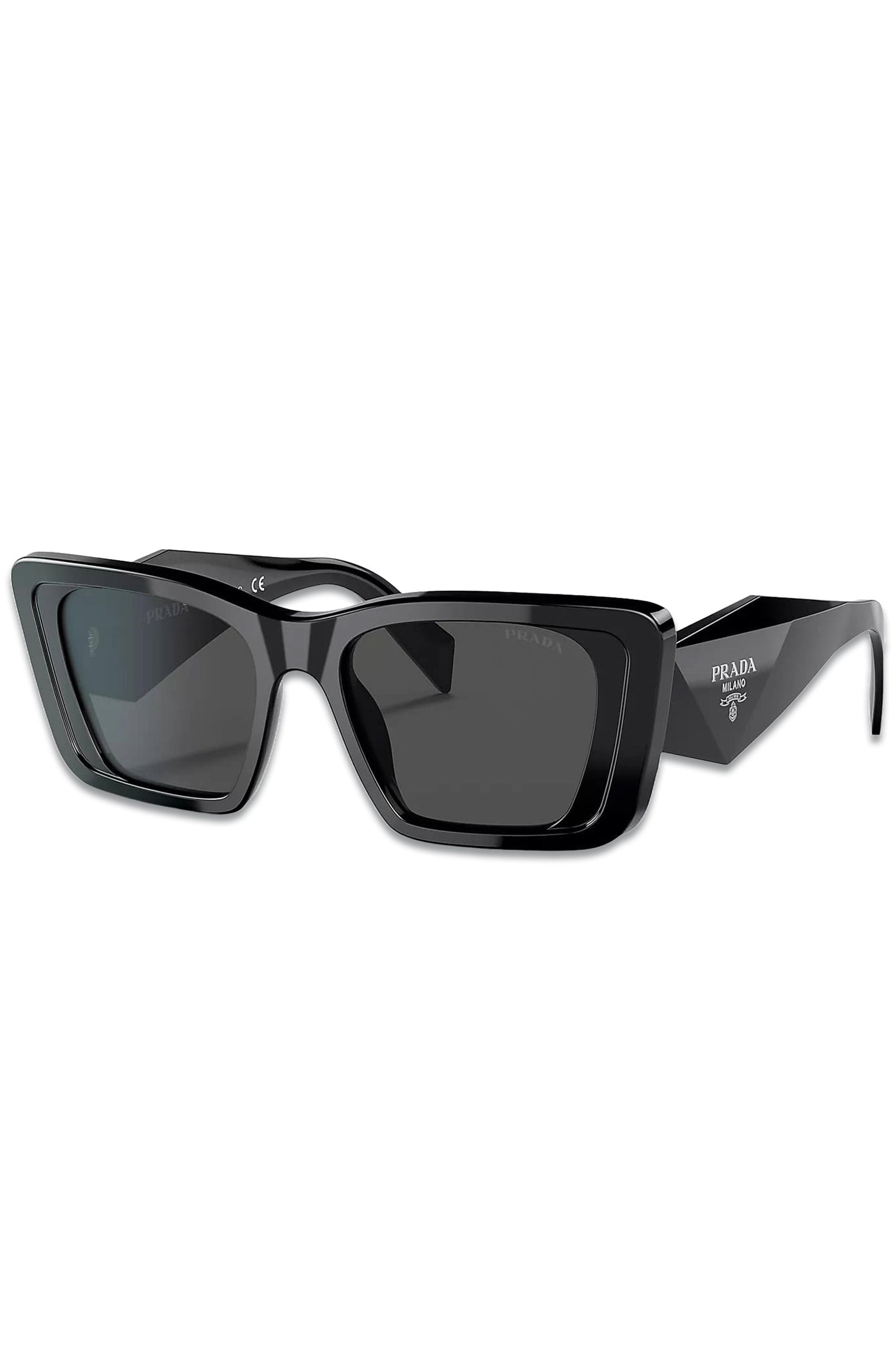 PR 08YS Women's Butterfly Sunglasses, Black