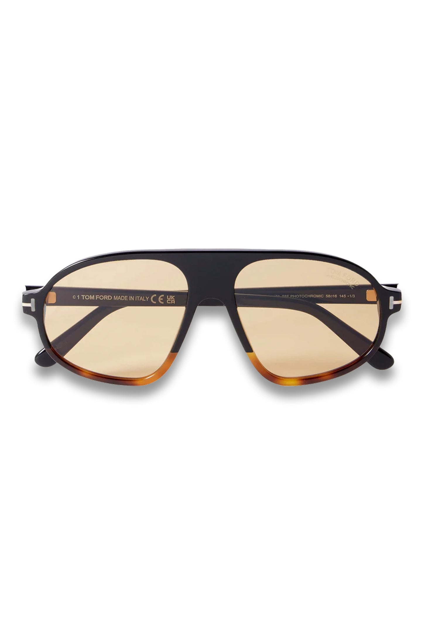 Erol aviator-style tortoishell acetate sunglasses