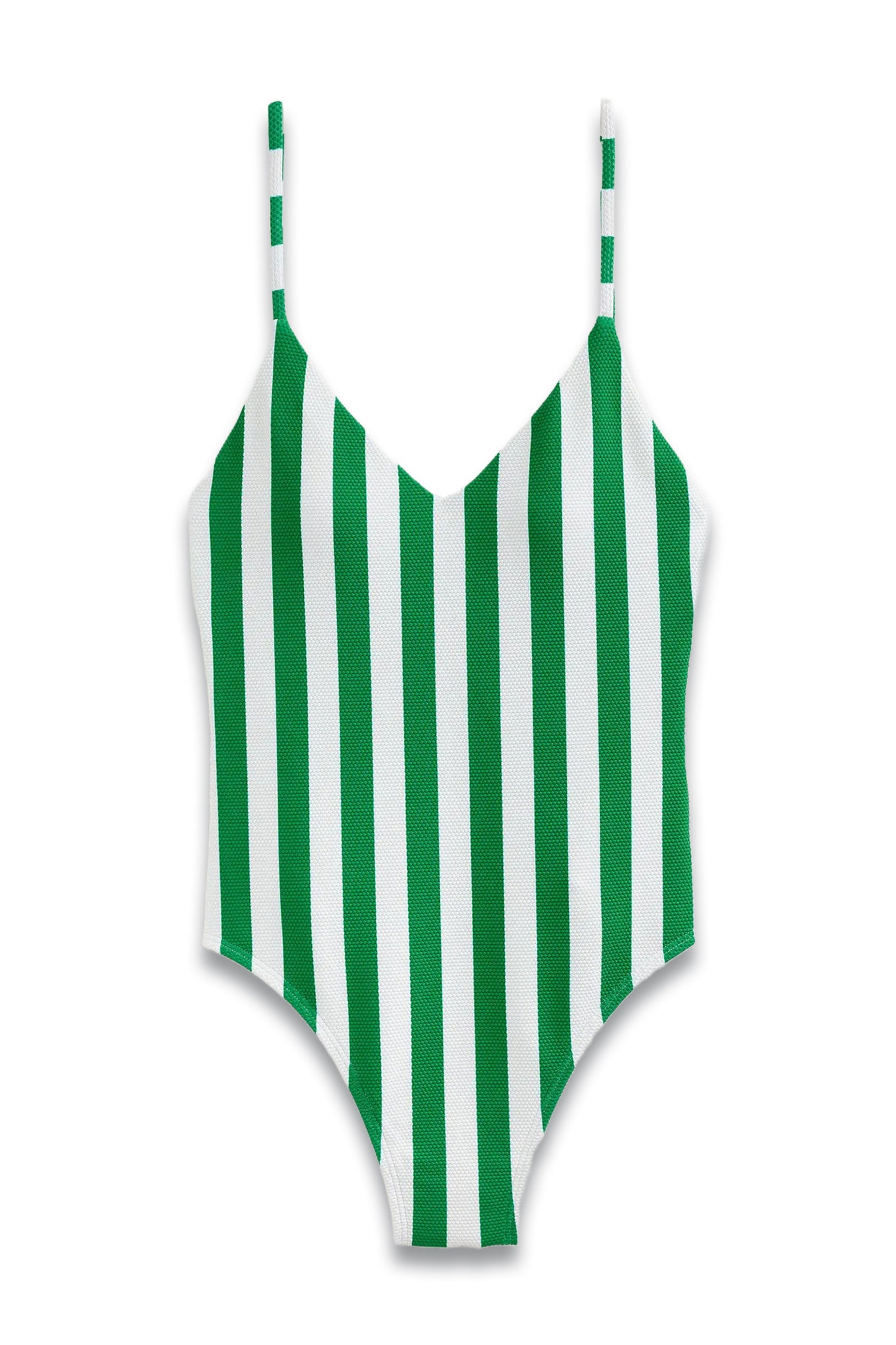 Skinny Strap Stripe Swimsuit