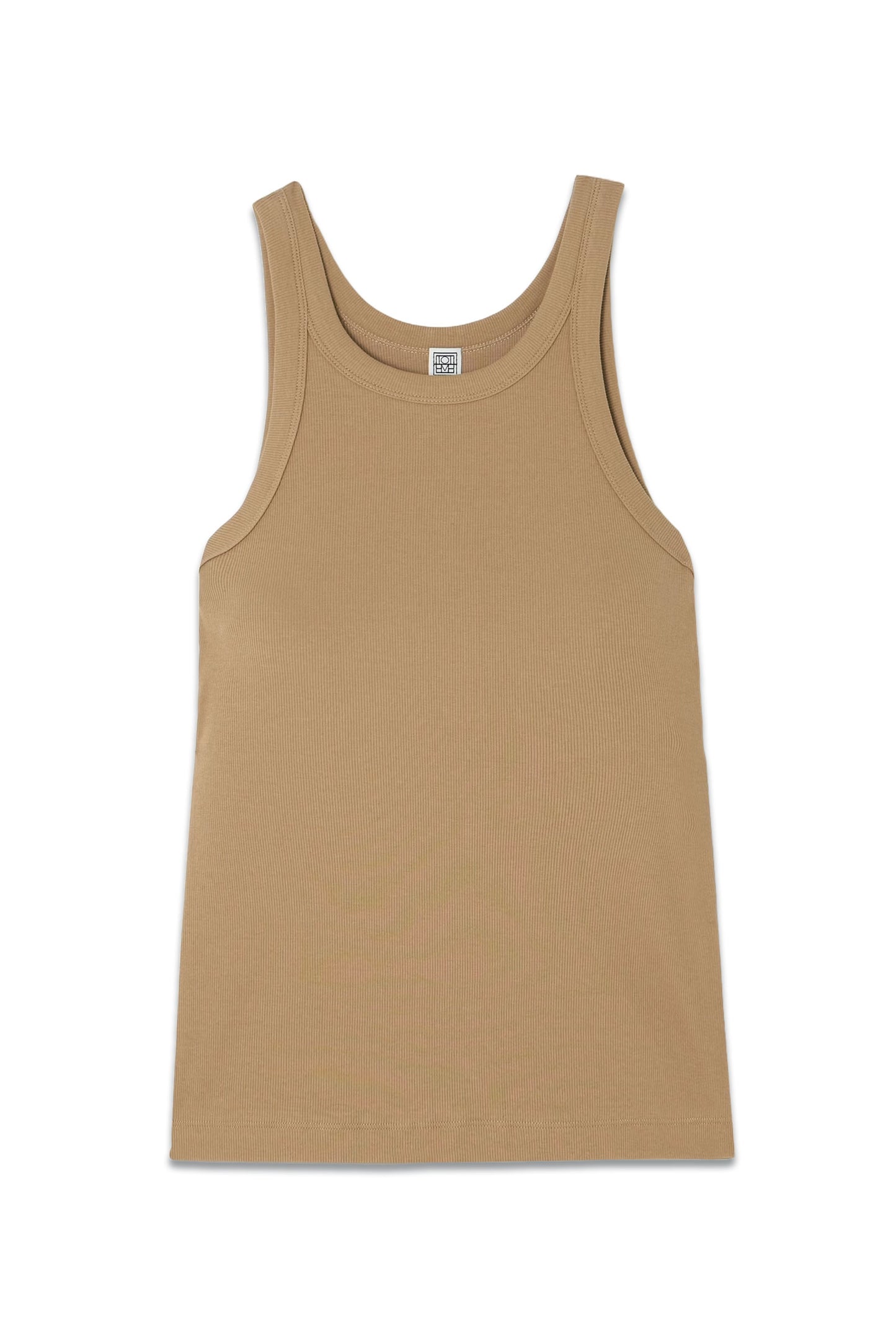 Ribbed Stretch Organic Cotton-jersey Tank