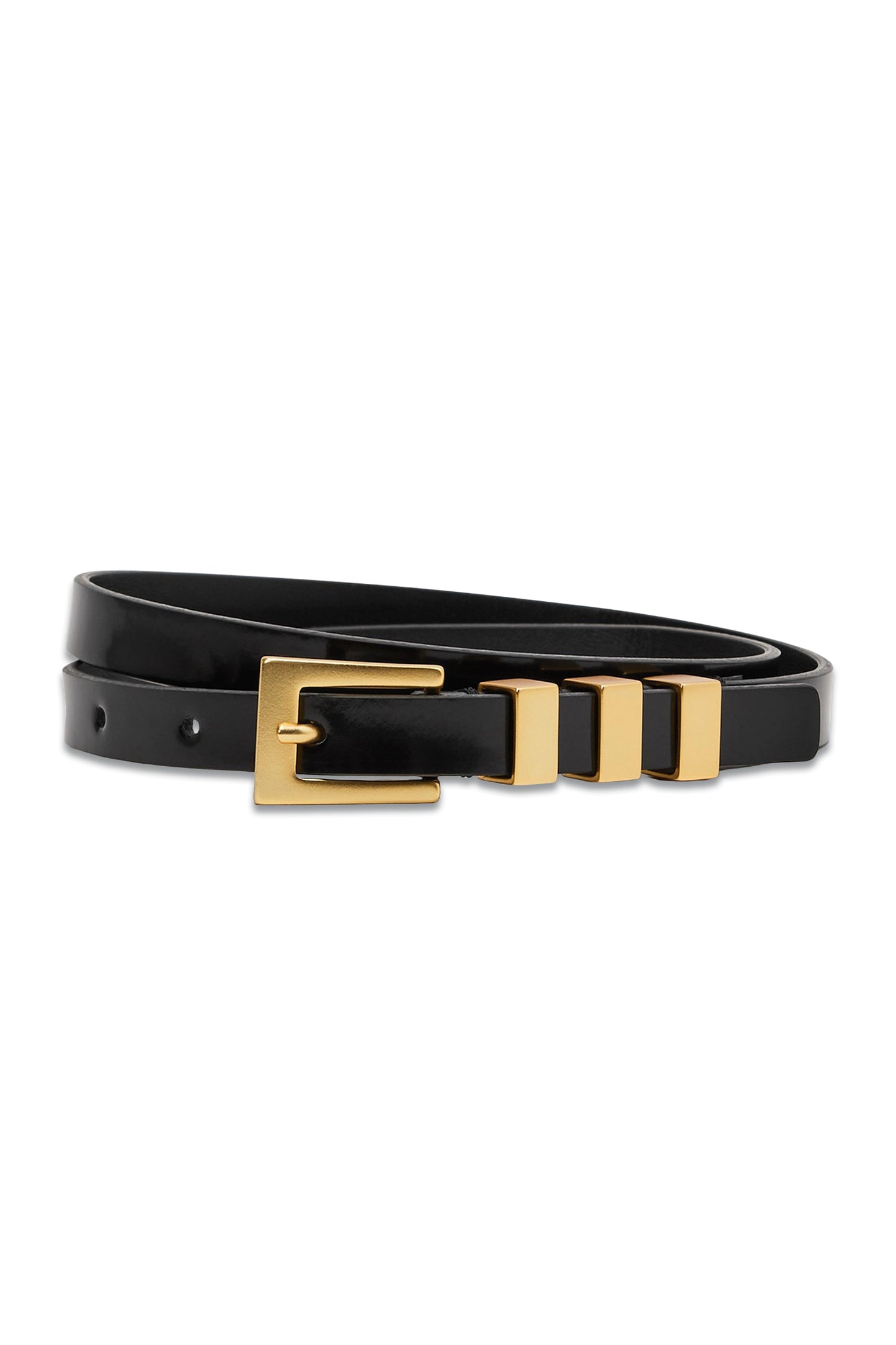 Amanda Leather Thin Buckle Belt
