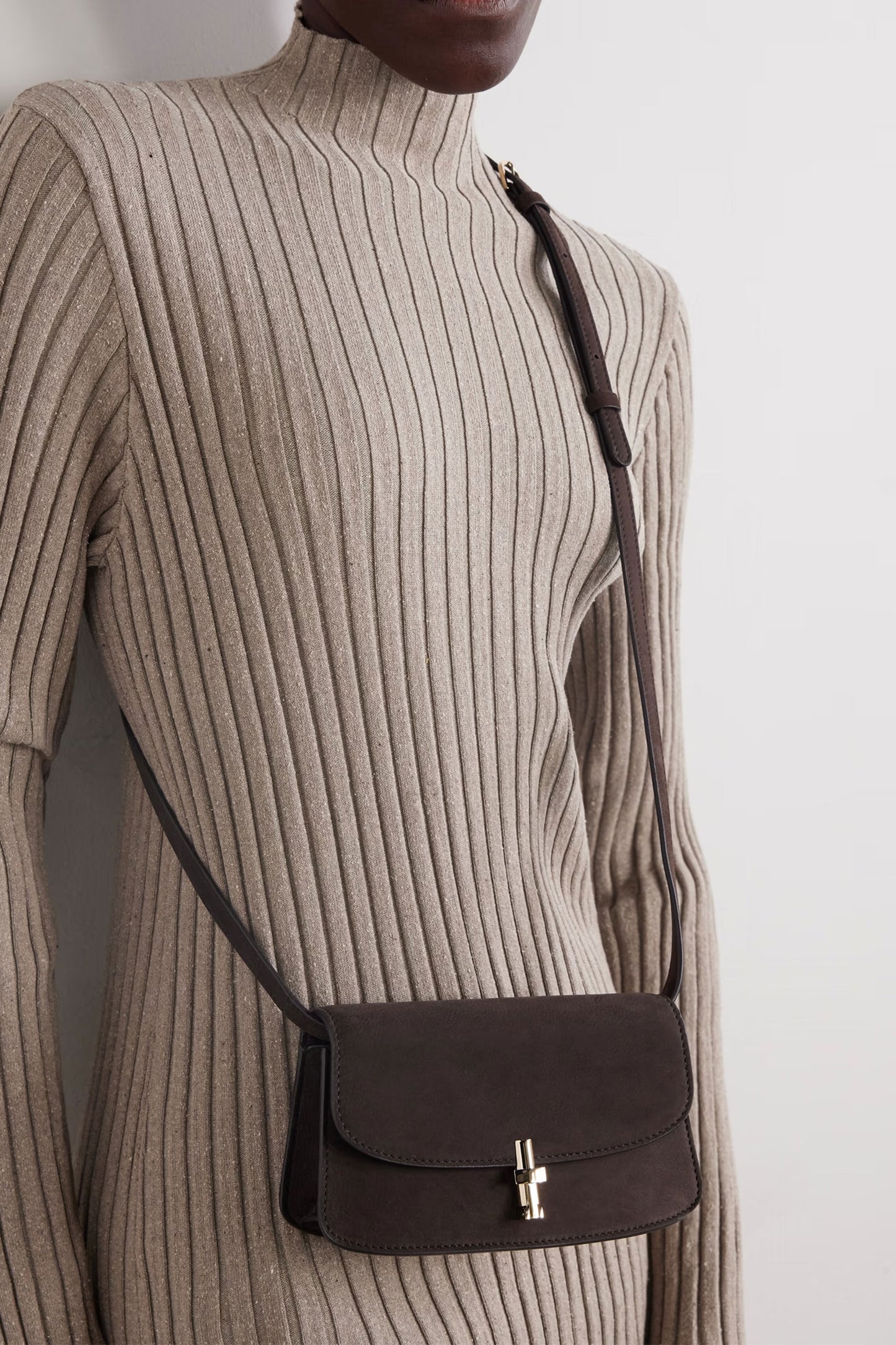 Sofia Mini Suede Shoulder Bag