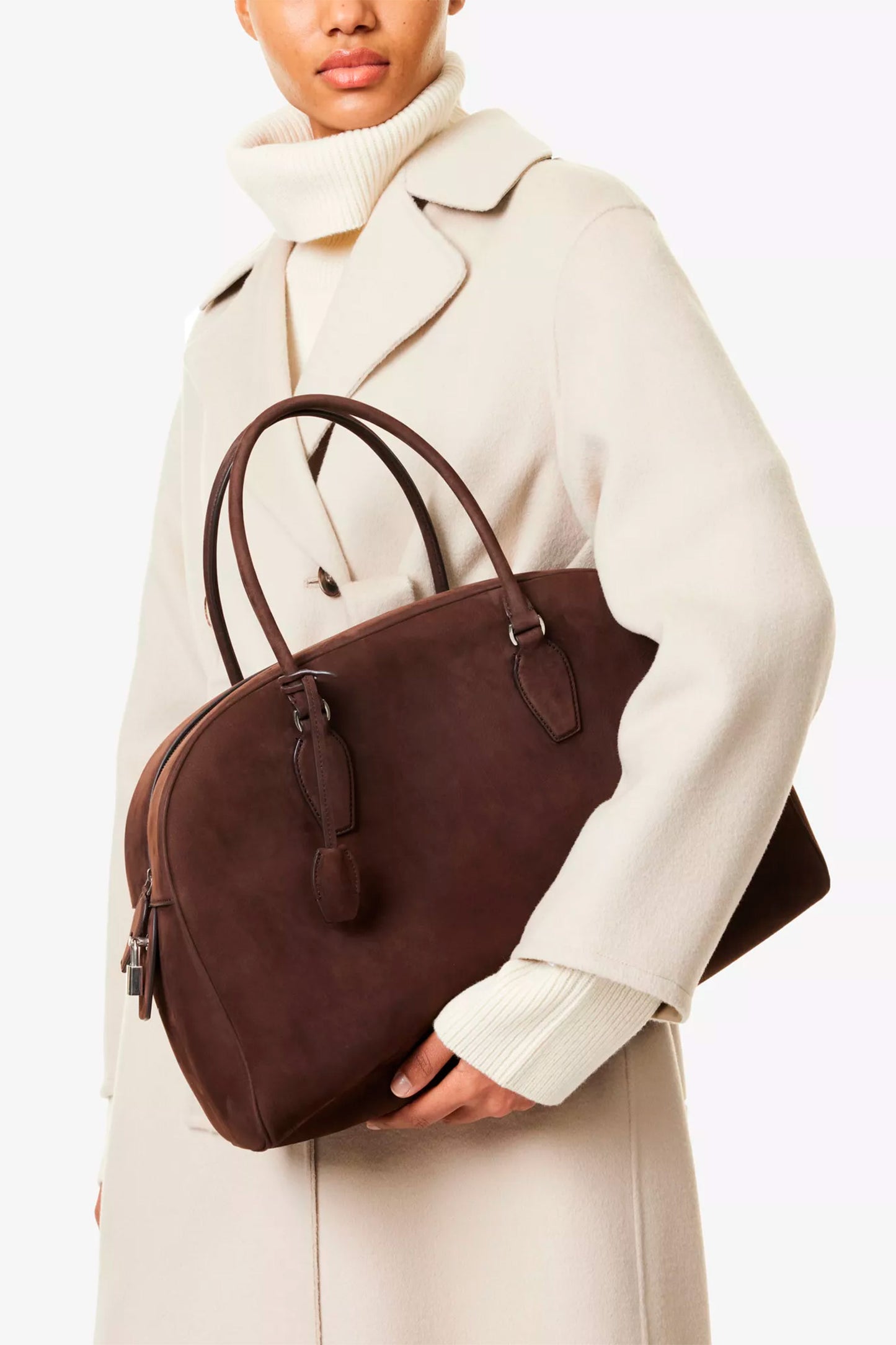 India 15.75 Suede Shoulder Bag