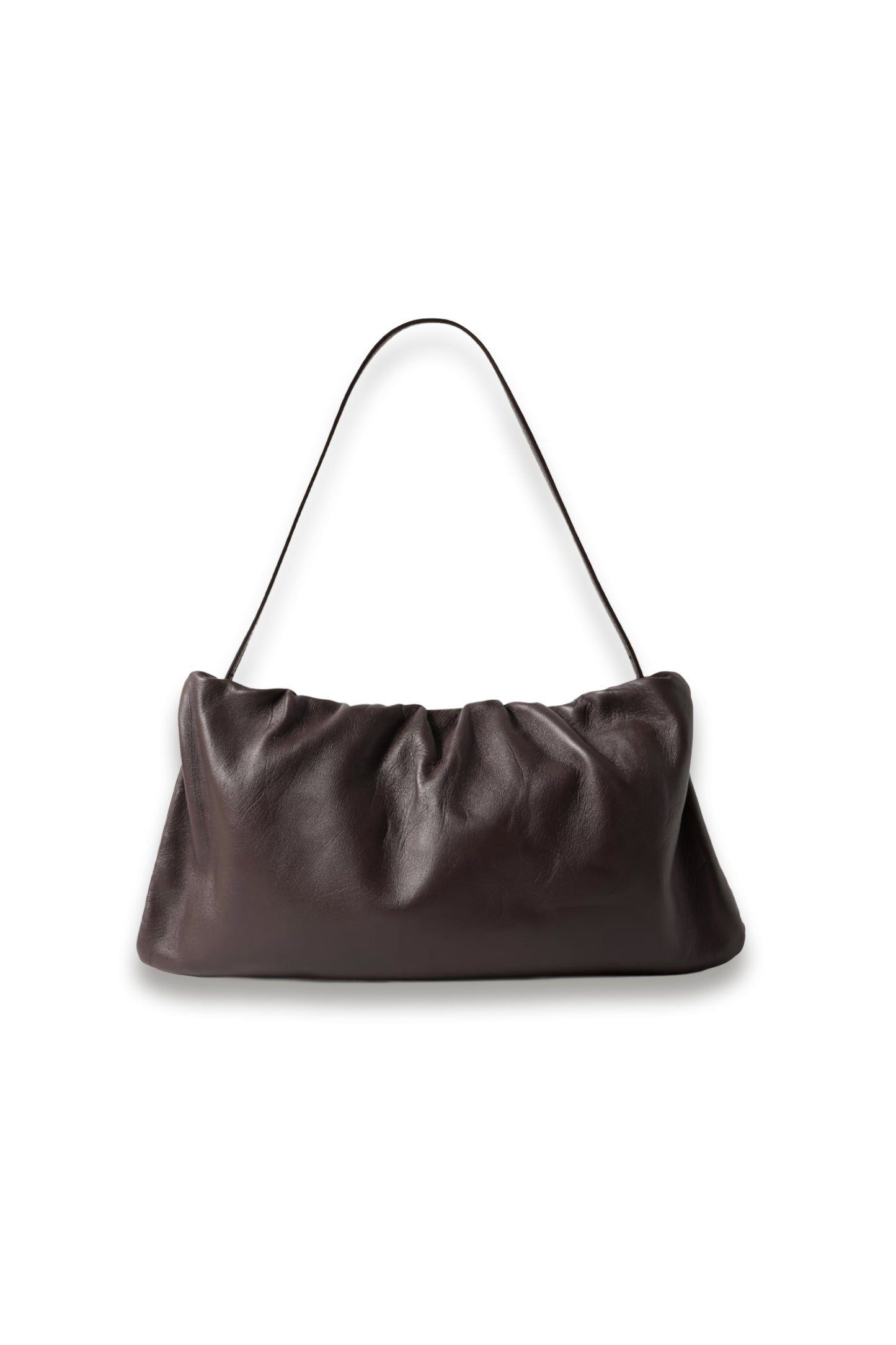 Bourse XL Gathered Leather Shoulder Bag