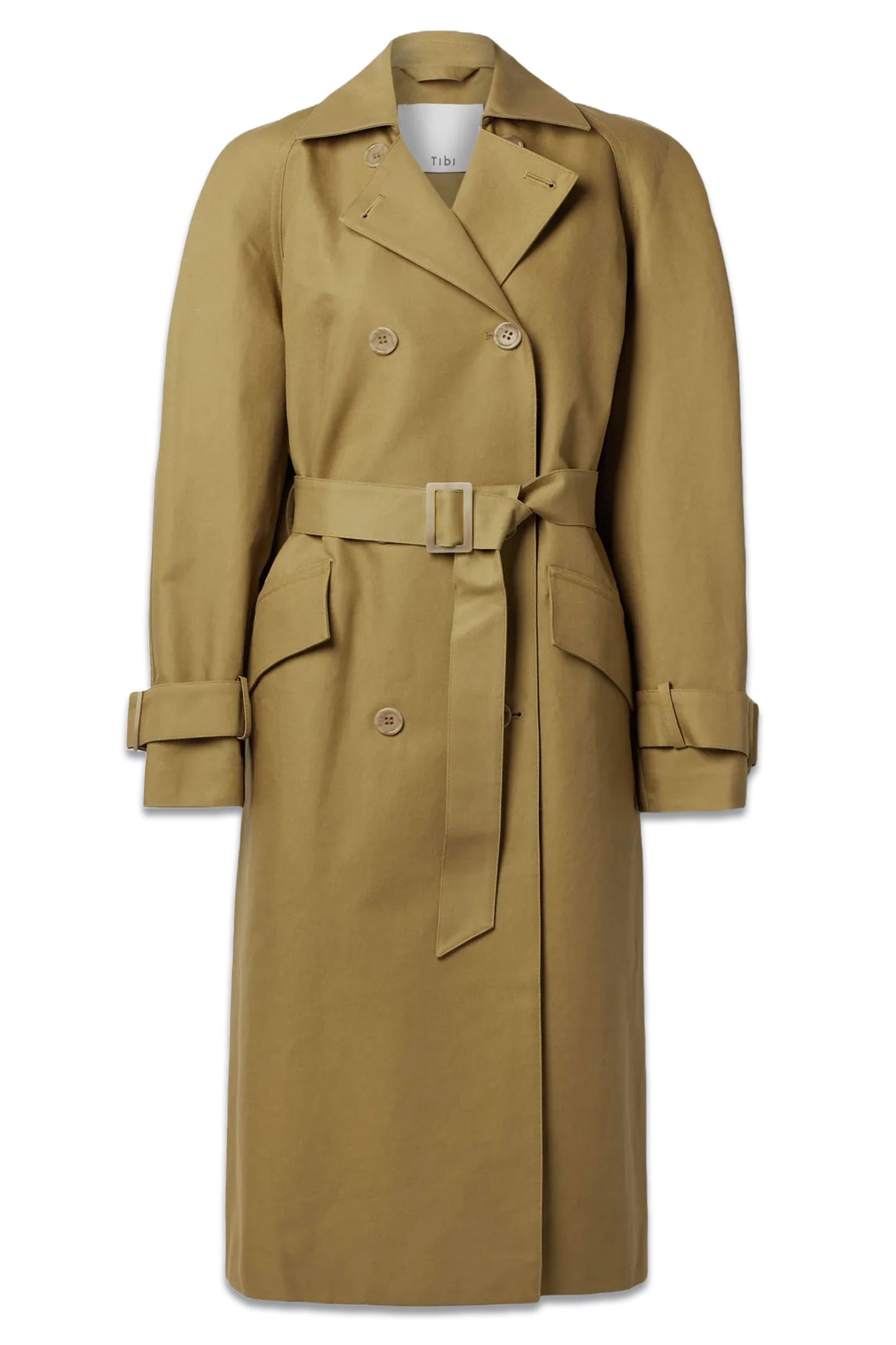 Belted Double-breasted Cotton-gabardine Trench Coat