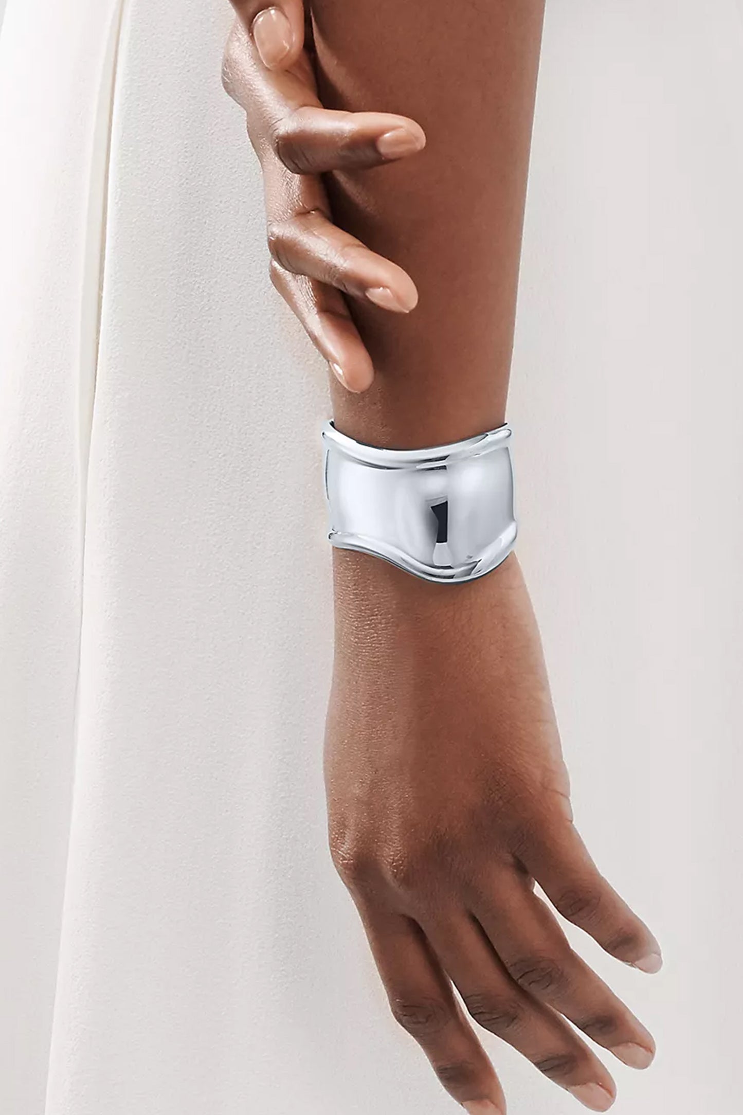 Small Bone Cuff in Sterling Silver