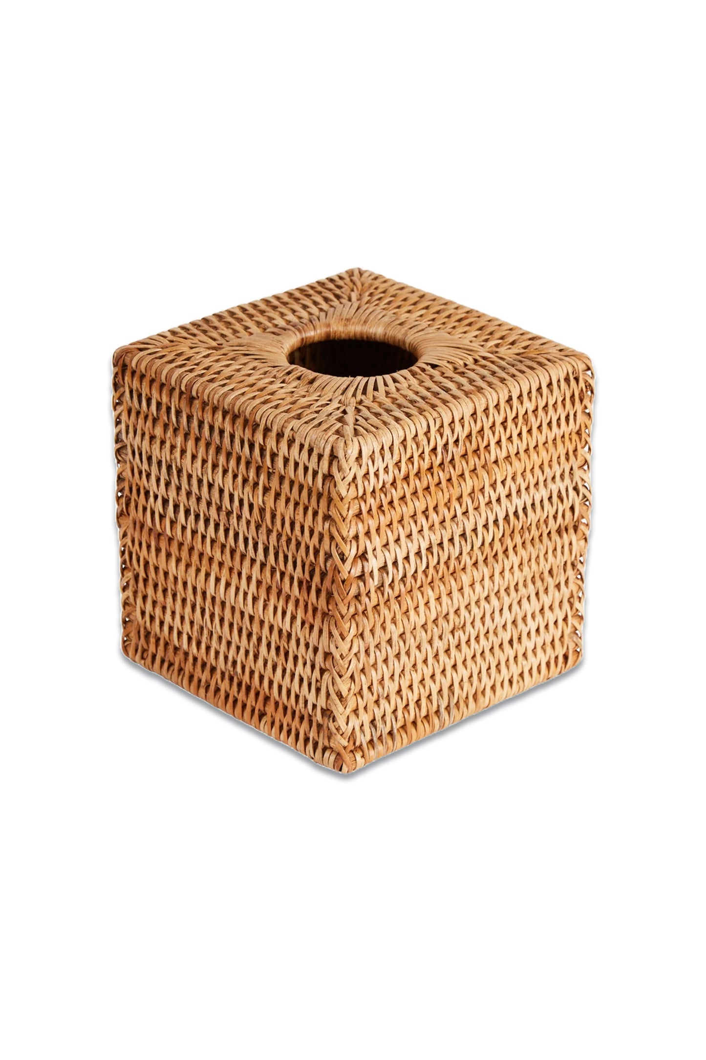 Square Rattan Tissue Box Cover