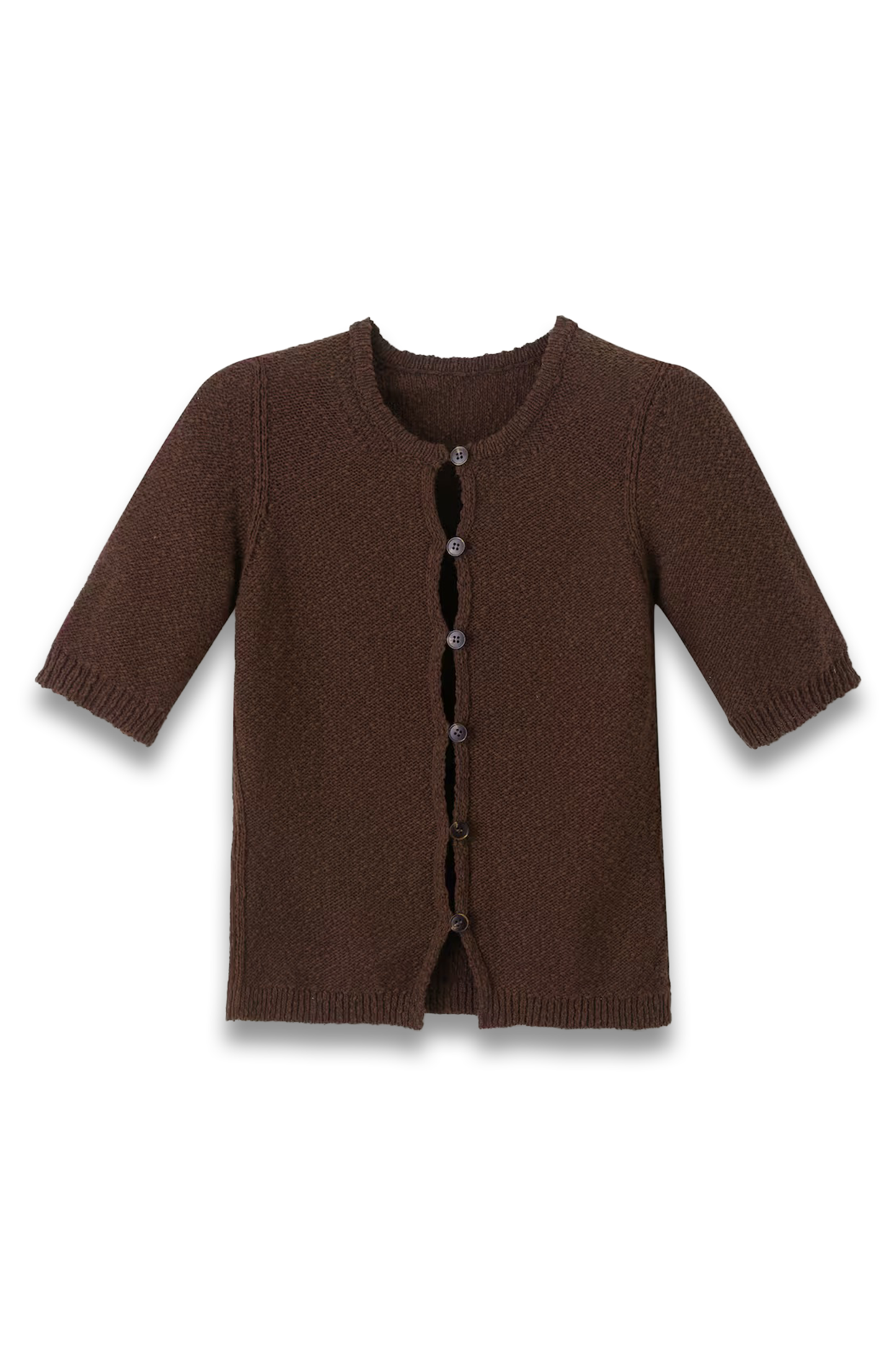 Bouclé Buttoned Tee