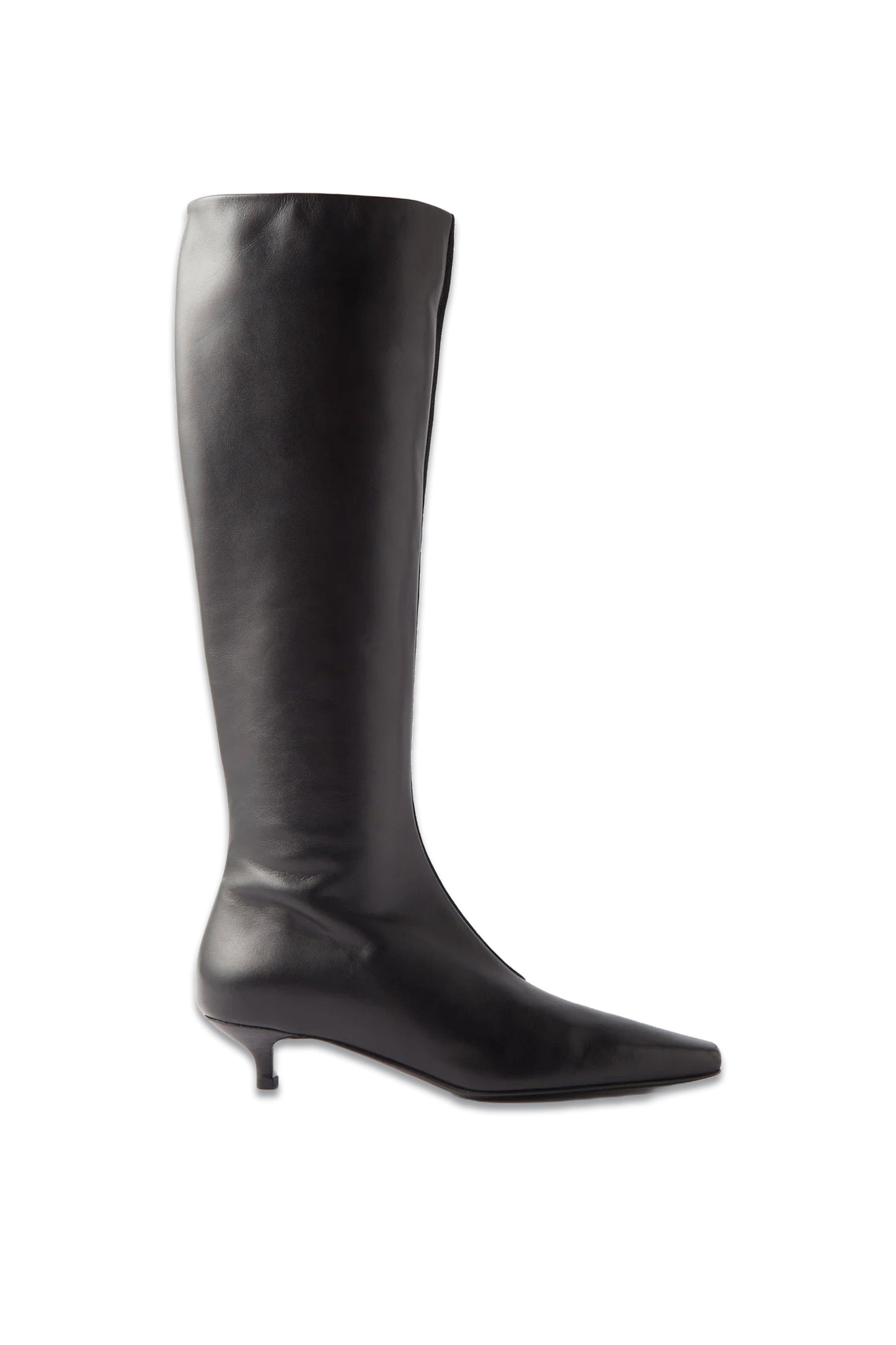 The Slim Leather and Suede Knee-High Boots