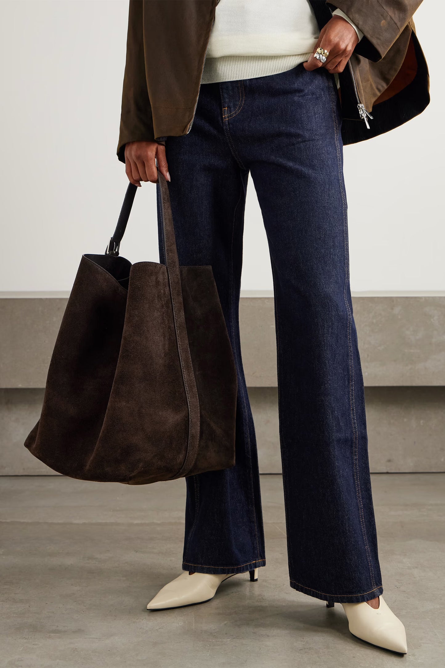 Suede Tote