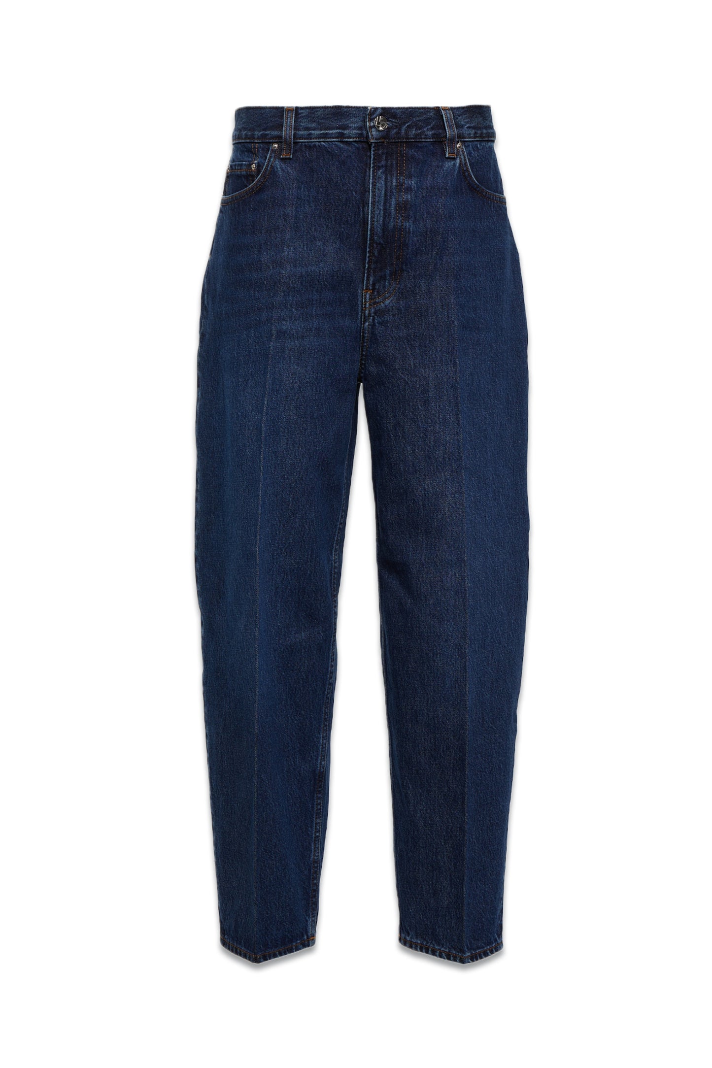 Organic-Cotton Tapered-Leg Jeans