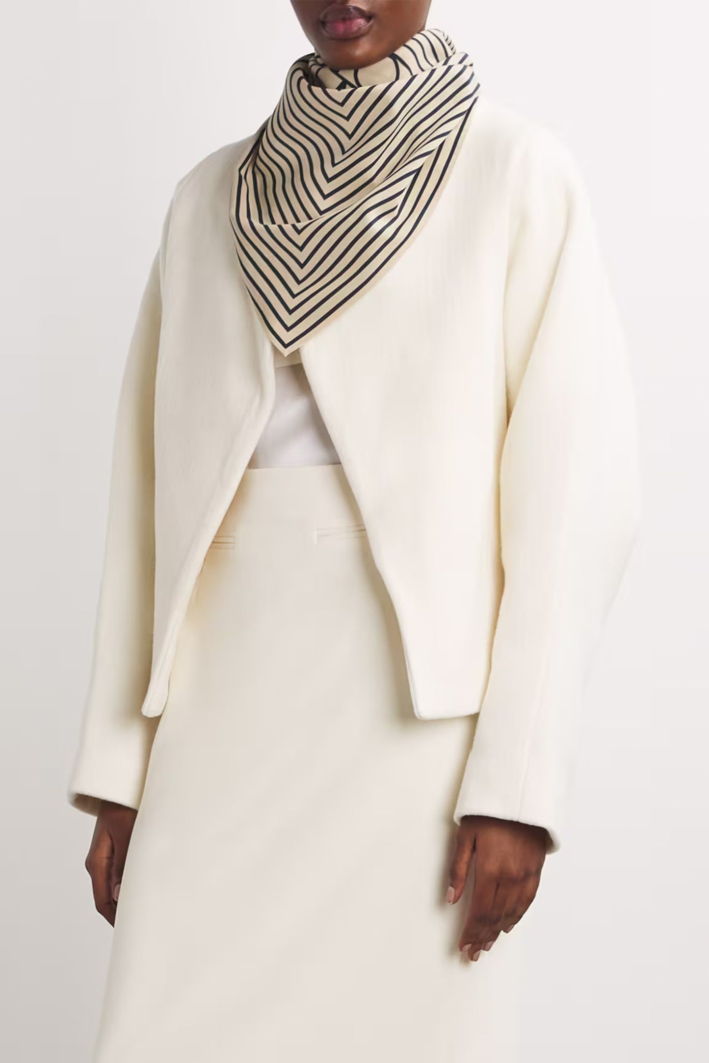 Silk Signature Monogram Square Scarf