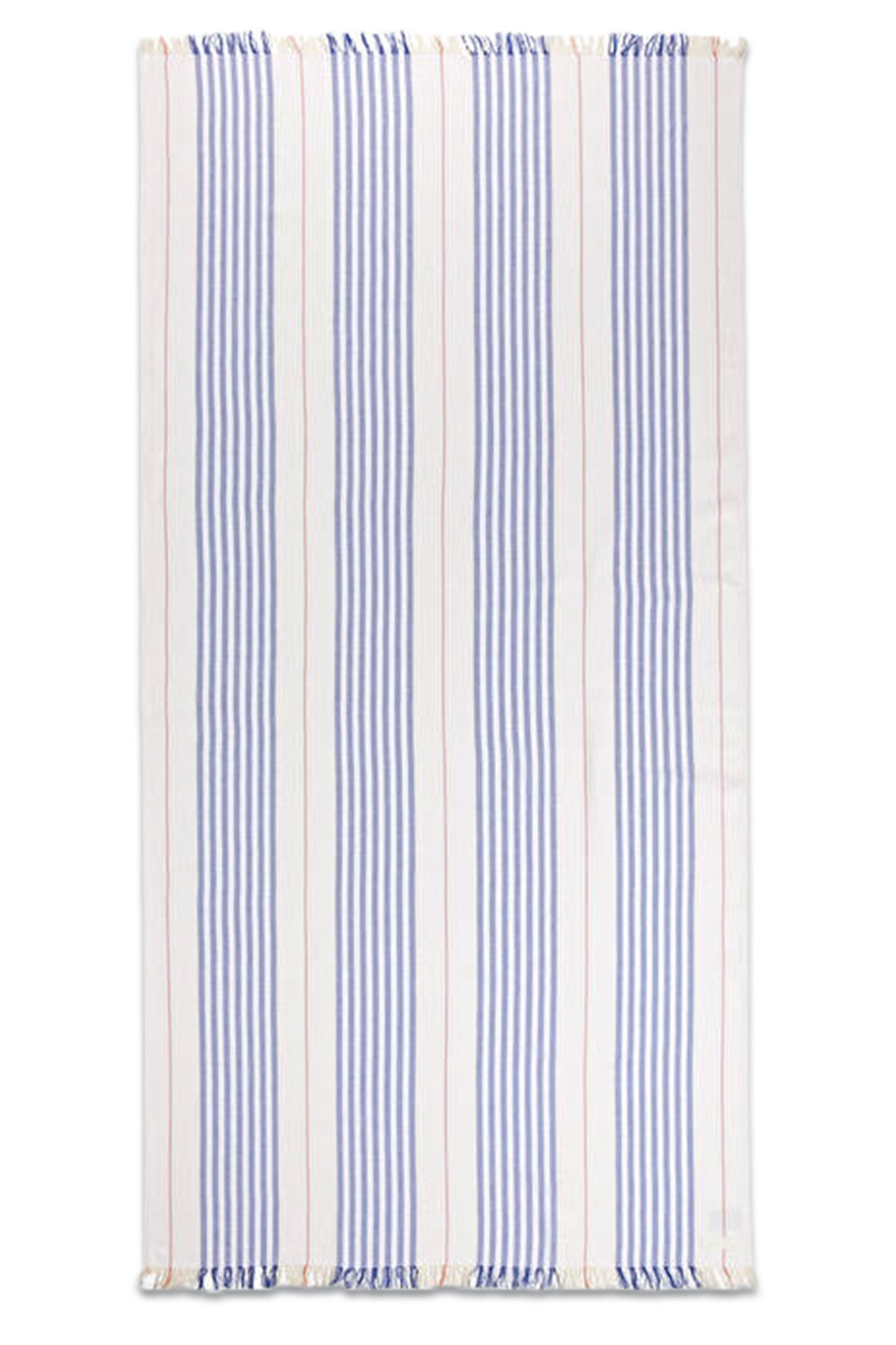 Blue And White Cotton Beach Blanket