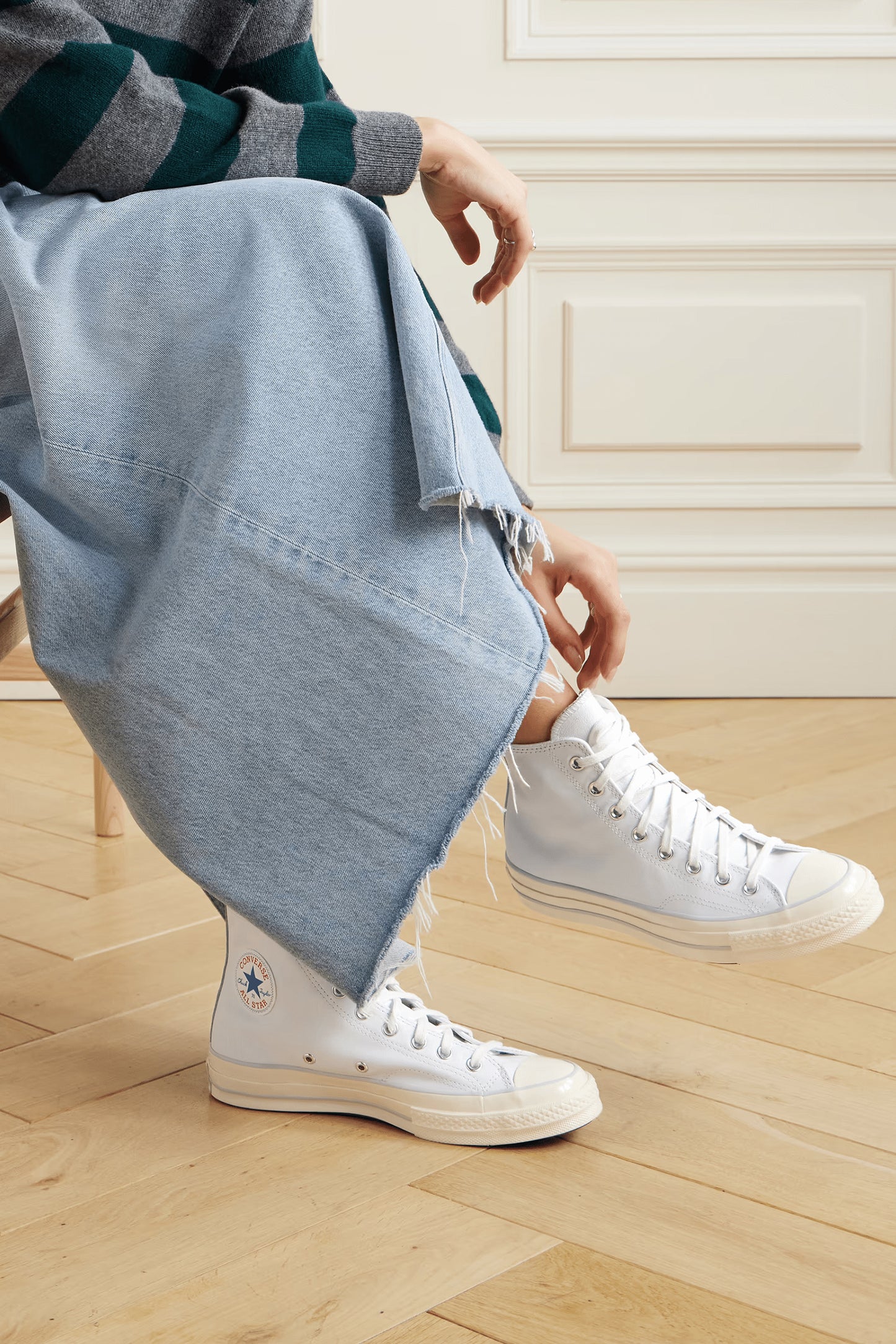 Chuck 70 Leather High-Top Sneakers