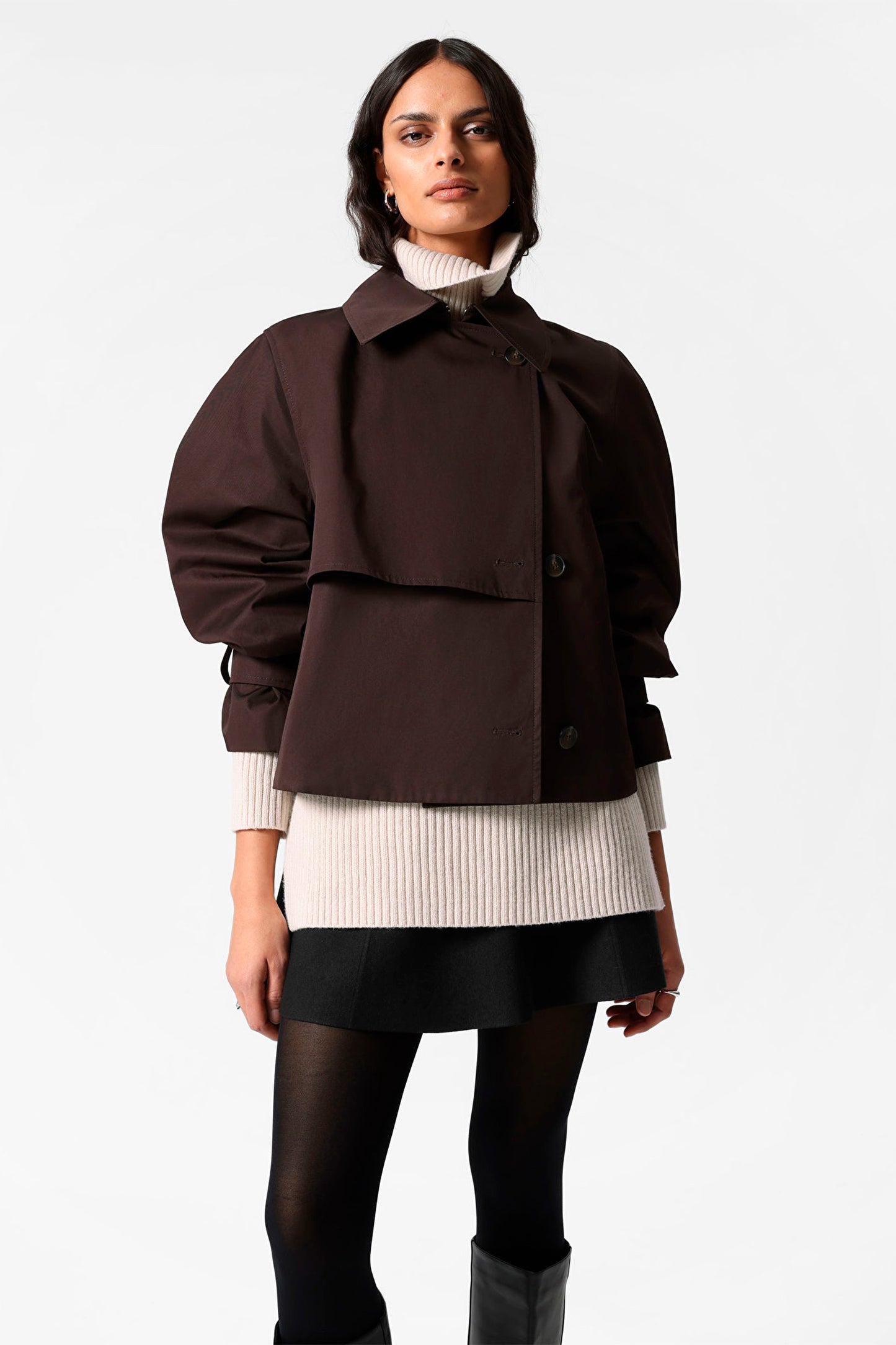 Short Trench Coat Jacket