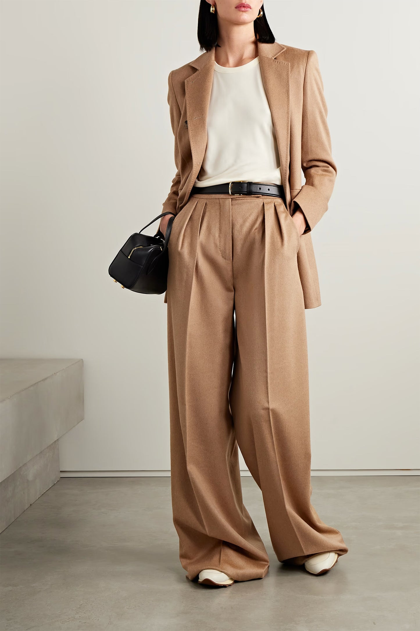 Werther Pleated Wool-flannel Wide-leg Pants