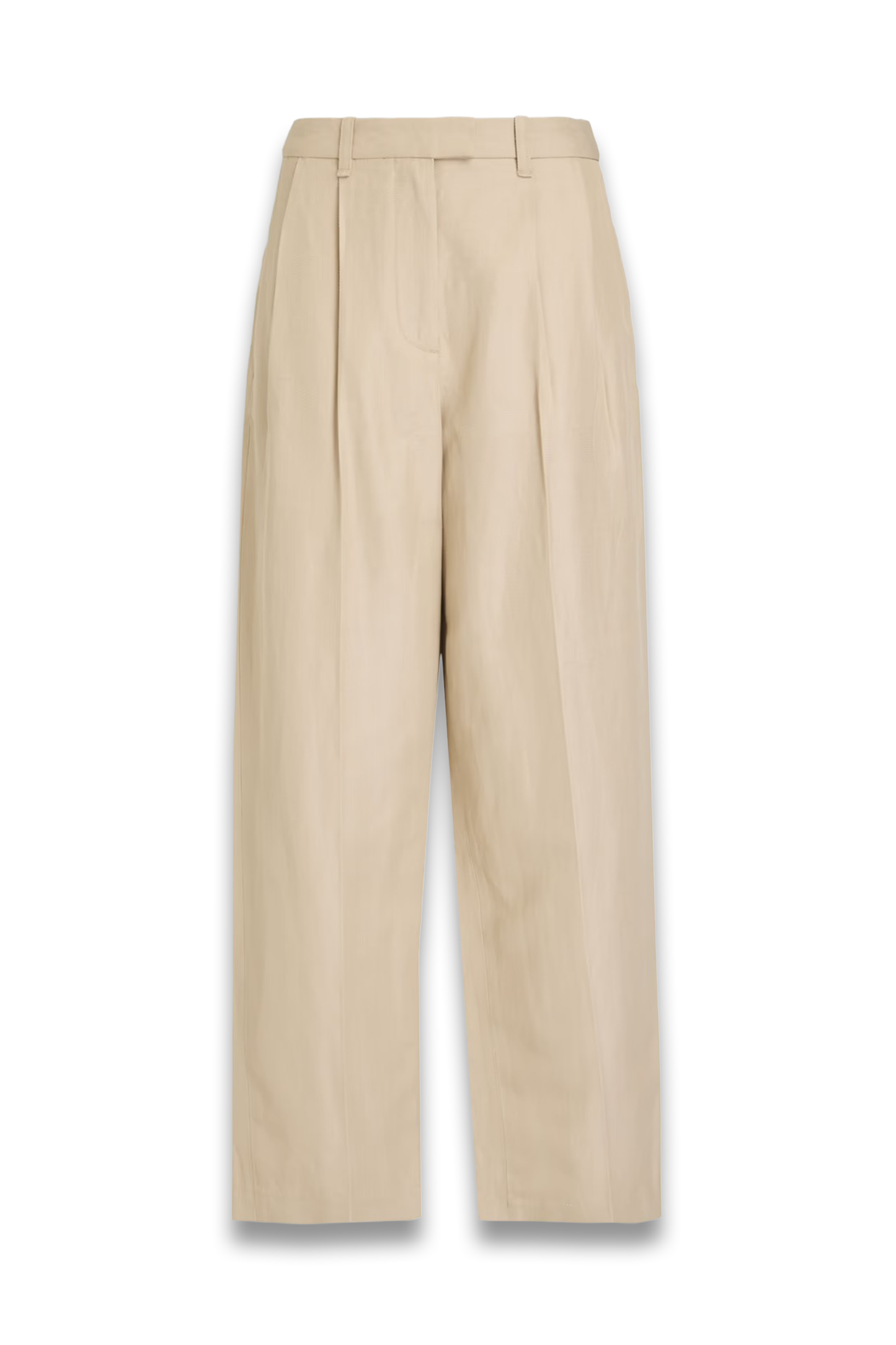 Newman Cotton and Linen-Blend Twill Wide-Leg Pants
