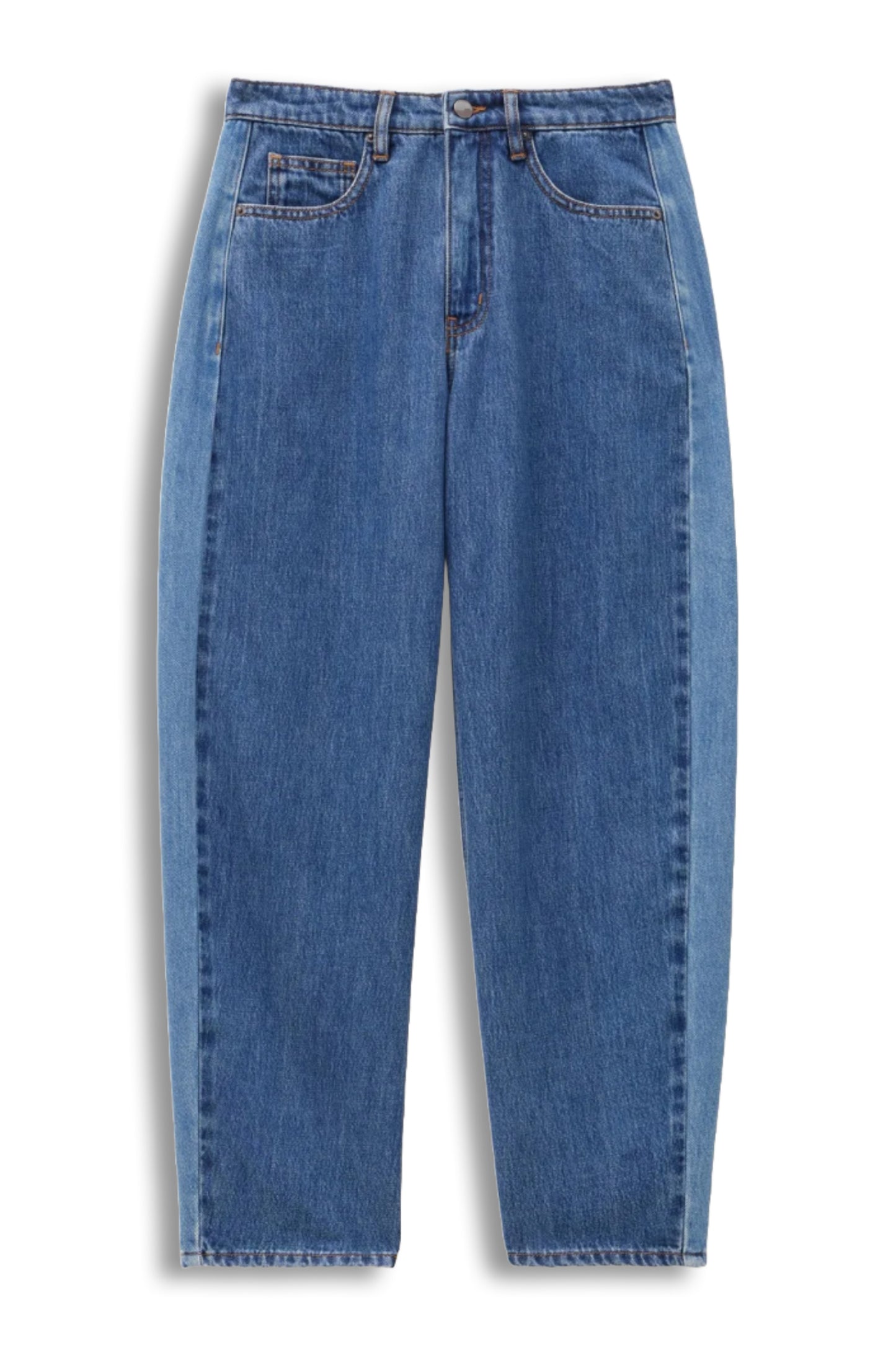 Two Tone Barrel Jean